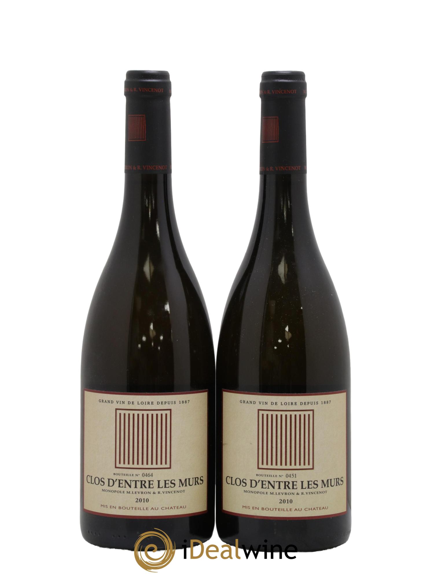 Saumur Clos d'Entre les Murs Château de Parnay 2010 - Lot de 2 bouteilles - 0