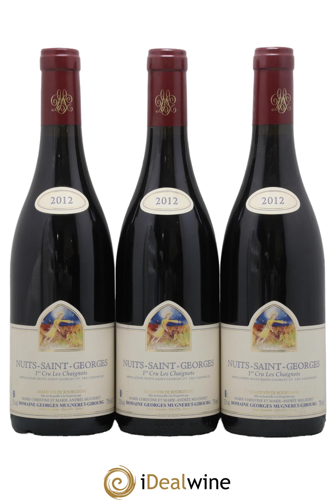 Nuits-Saint-Georges 1er Cru Les Chaignots Georges Mugneret (Domaine) 2012 - Lot of 3 bottles - 0