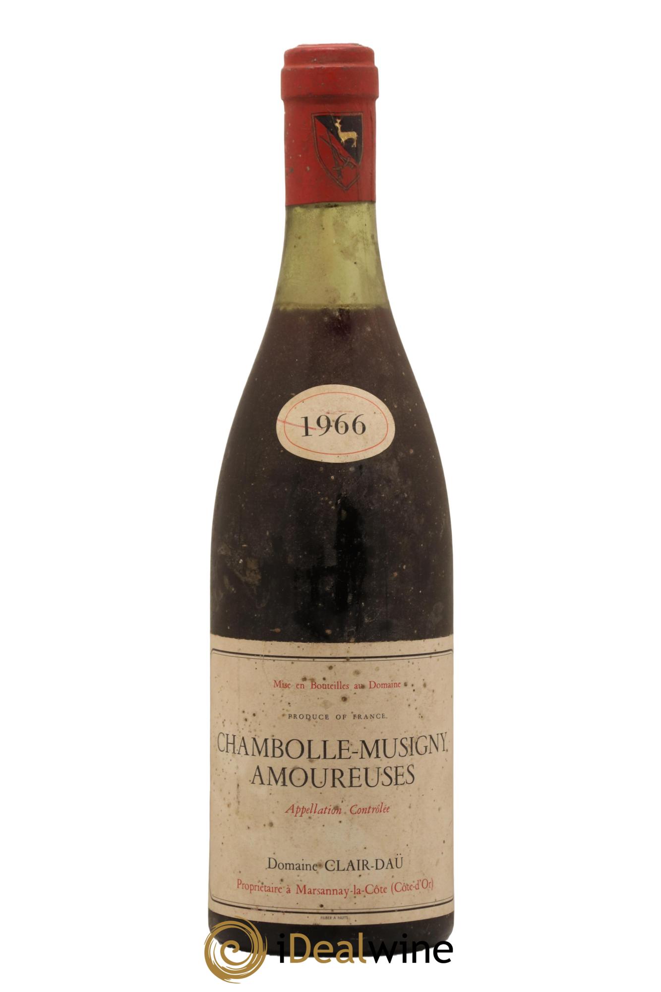 Chambolle-Musigny 1er Cru Les Amoureuses Clair Daü 1966 - Lot de 1 bouteille - 0