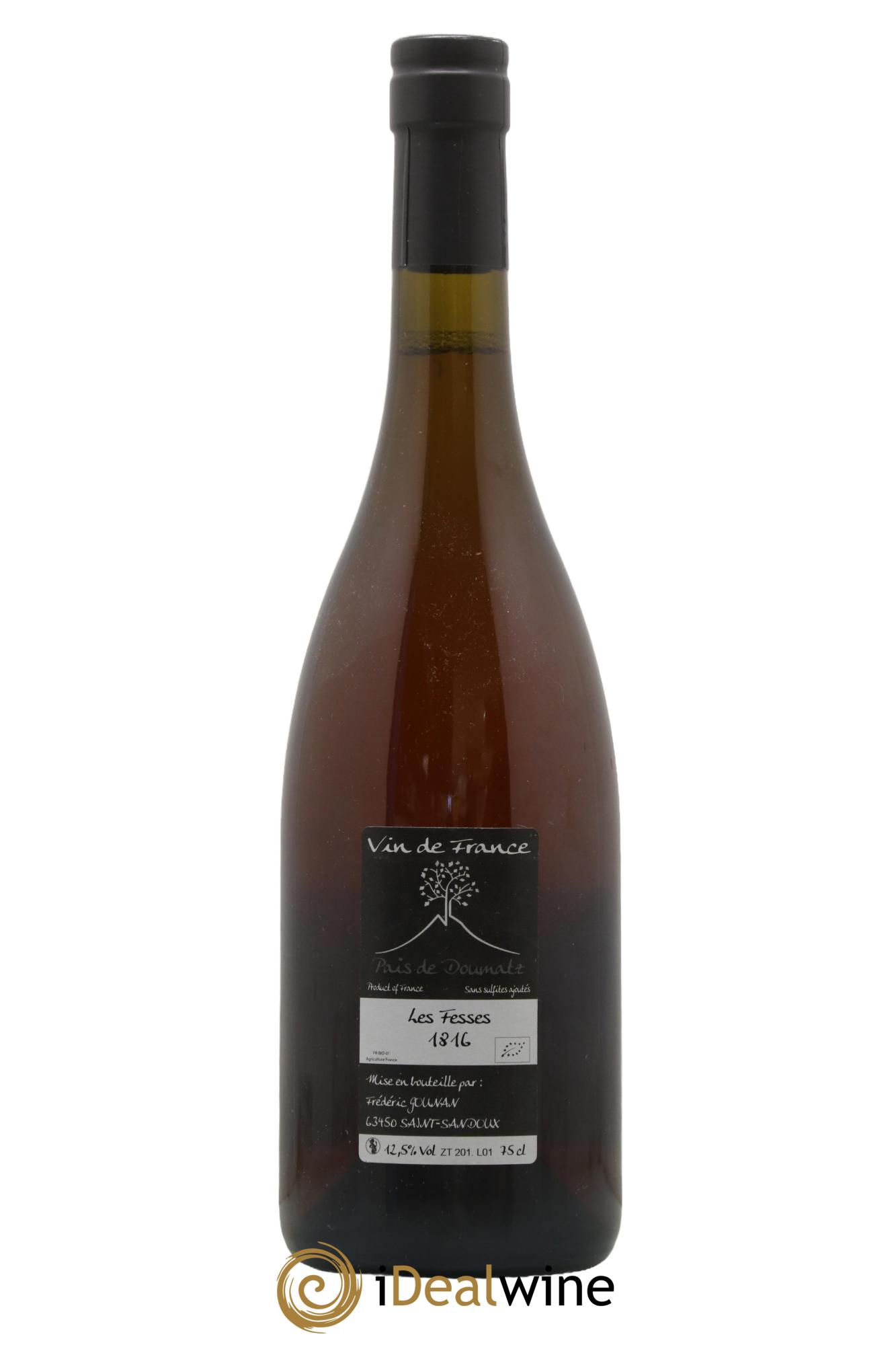 Vin de France Les Fesses Vignoble de l'Arbre Blanc  2016 - Lot of 1 bottle - 1