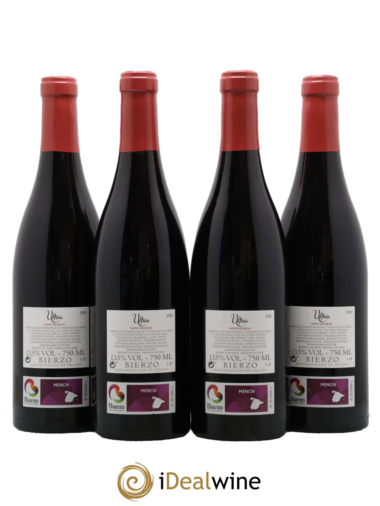Bierzo DO Ultreia Saint Jacques Raul Perez 2020 - Posten von 4 Flaschen - 1