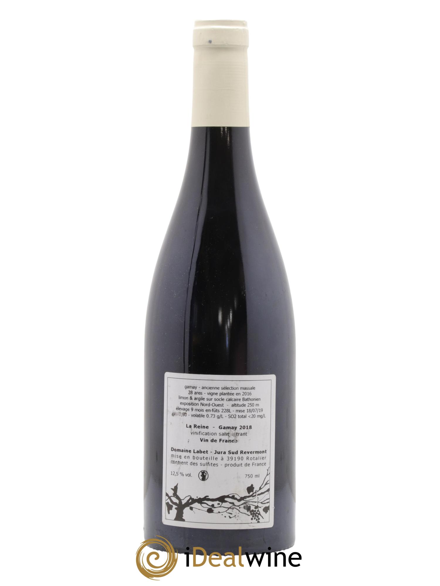 Vin de France Gamay La Reine Labet (Domaine) 2018 - Lot de 1 bouteille - 1