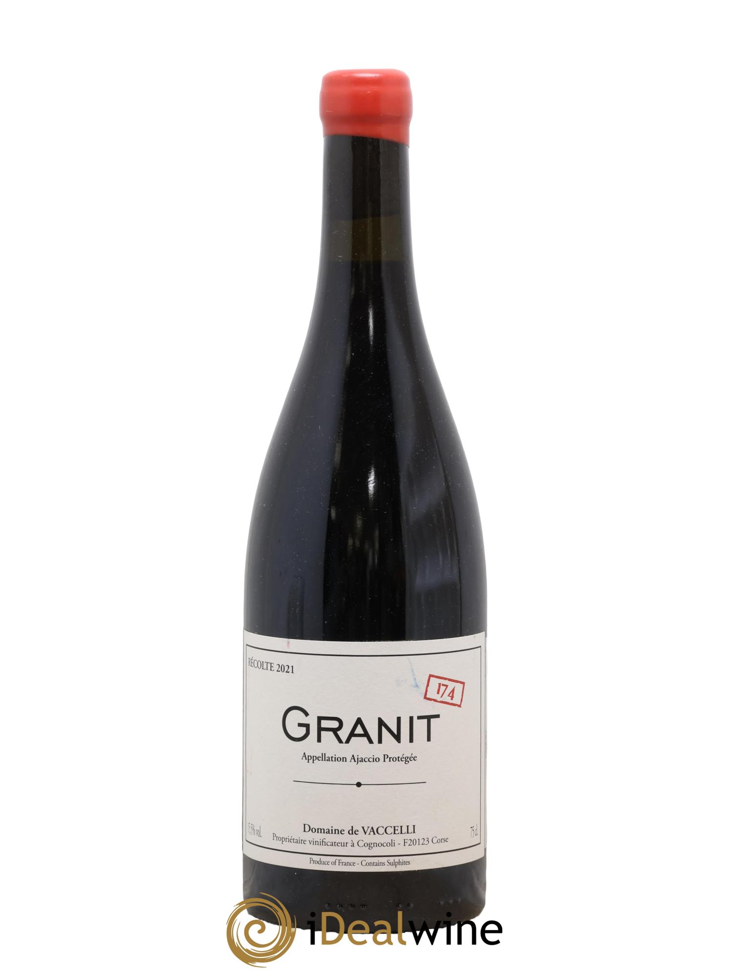 Ajaccio Granit 174 Vaccelli 2021 - Lot de 1 bouteille - 0
