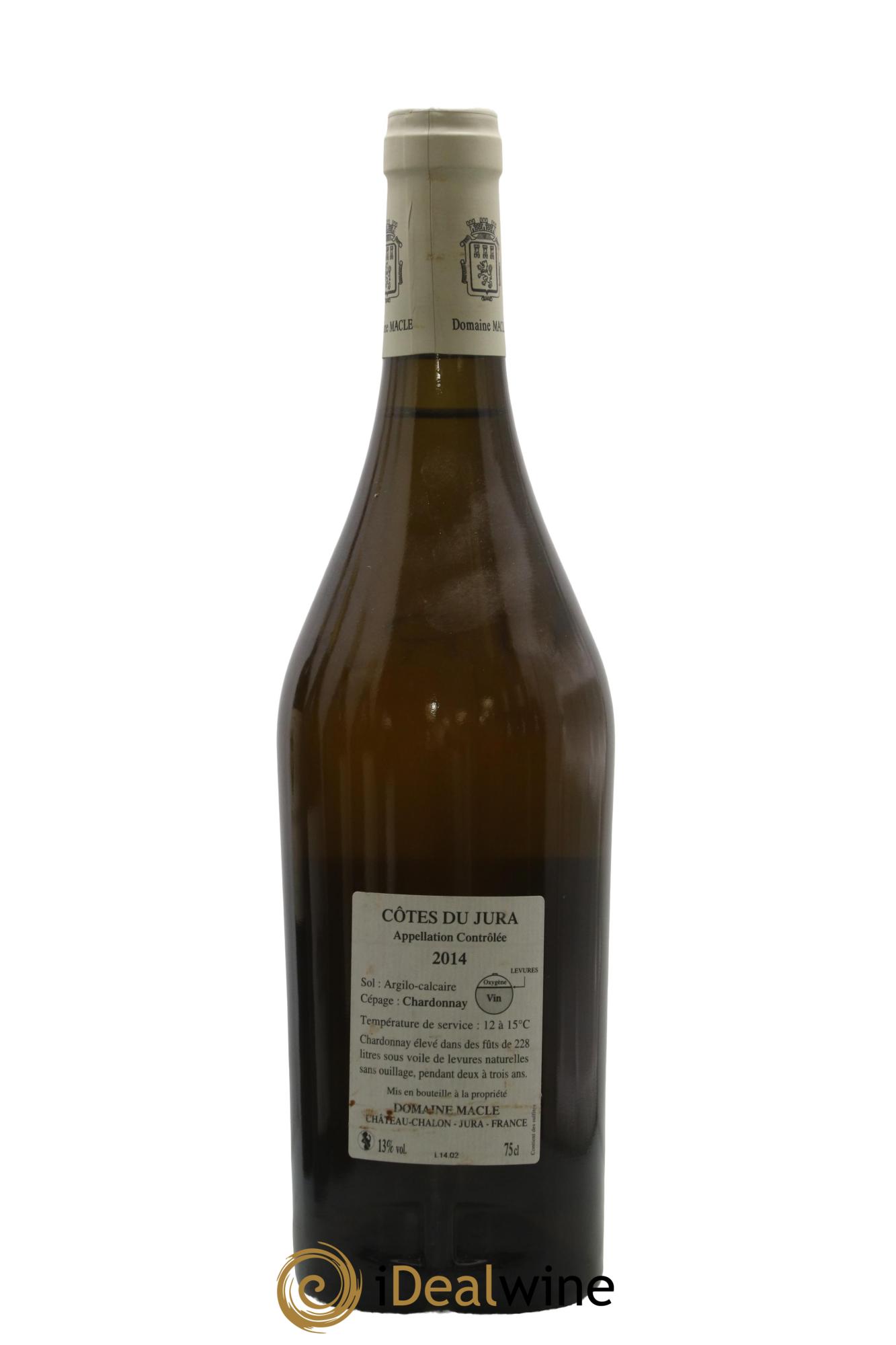 Côtes du Jura Chardonnay sous voile Jean Macle 2014 - Lot of 1 bottle - 1