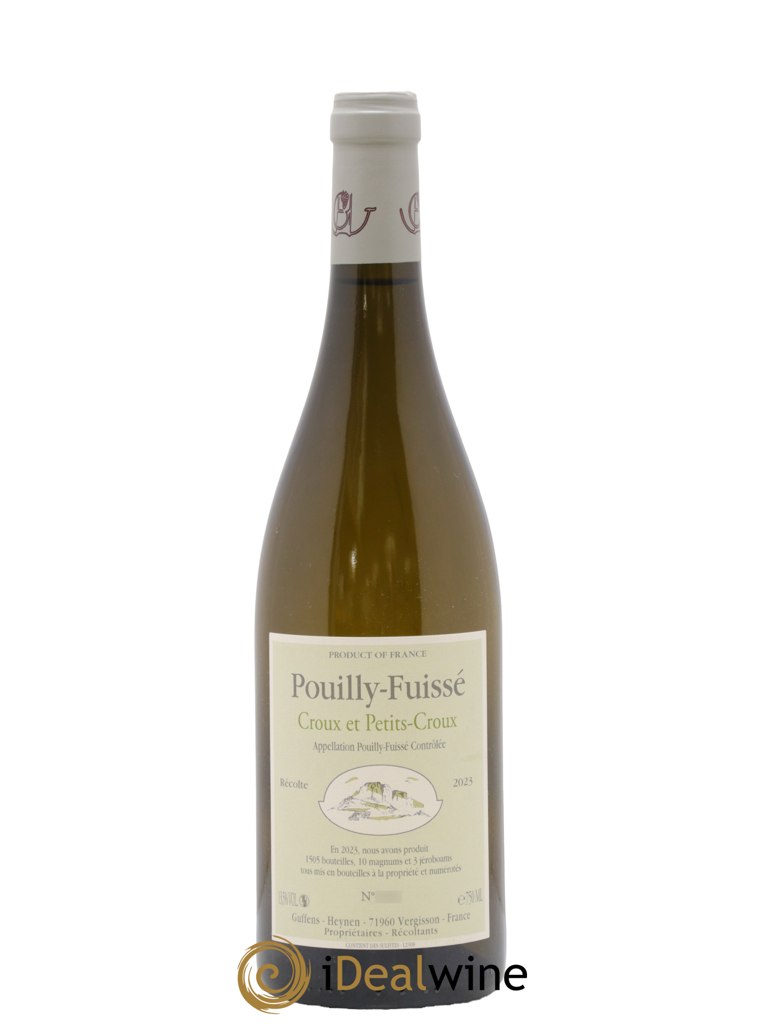 Pouilly-Fuissé Croux et Petits croux Guffens-Heynen 2023 - Posten von 1 Flasche - 0