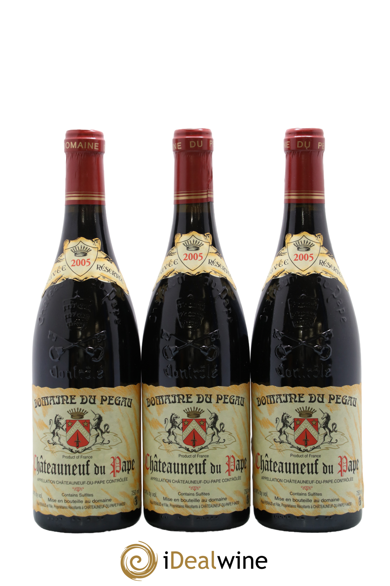 Châteauneuf-du-Pape Domaine du Pégau Cuvée Réservée Paul et Laurence Féraud 2005 - Lot de 3 bouteilles - 0