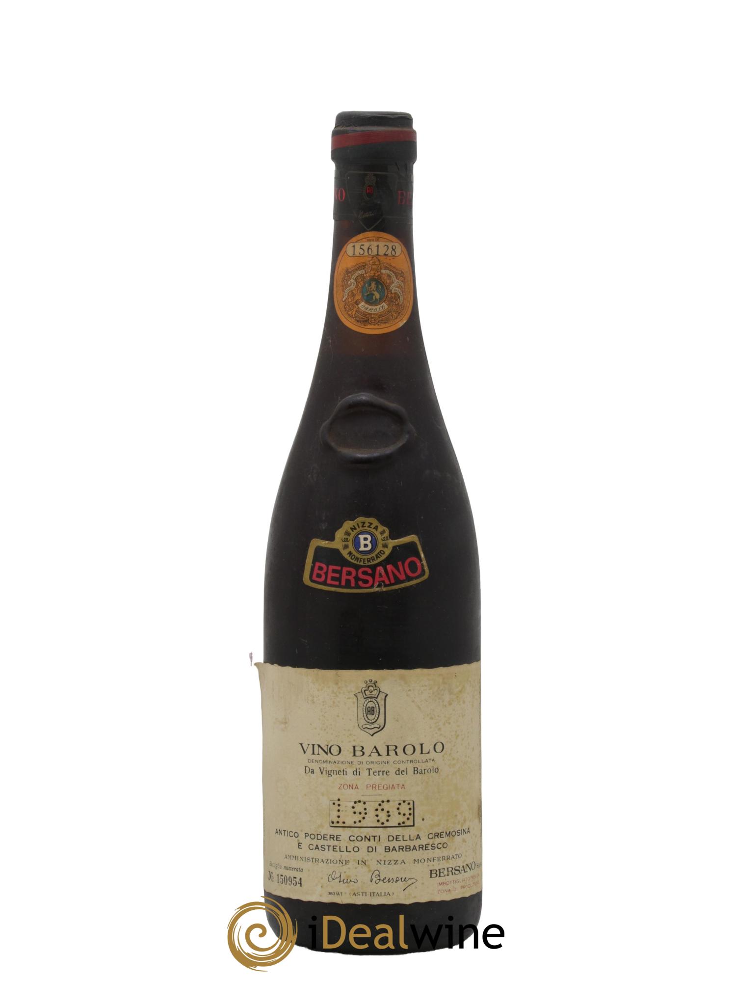 Barolo Bersano 1969 - Lot of 1 bottle - 0