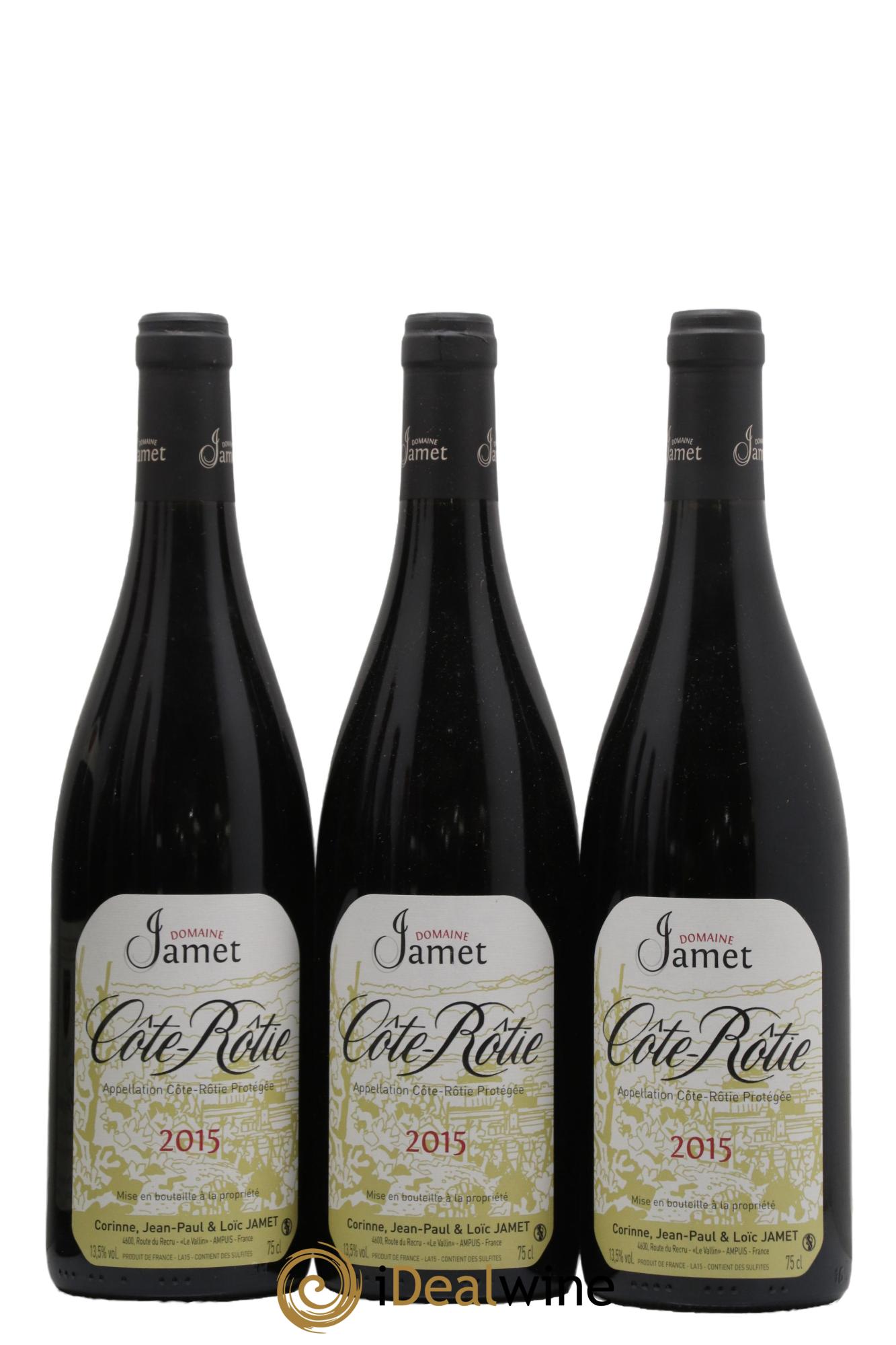 Côte-Rôtie Jamet (Domaine) 2015 - Lot de 3 bouteilles - 0