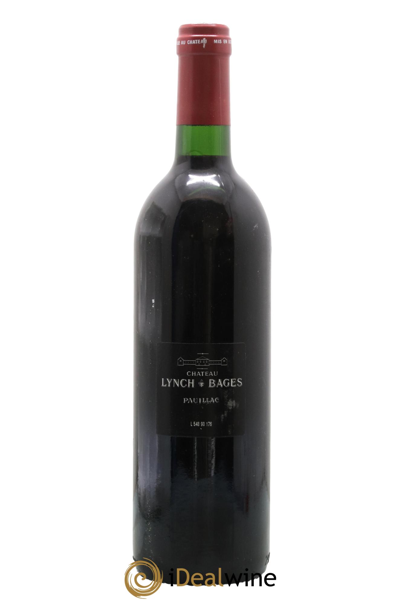 Château Lynch Bages 5ème Grand Cru Classé 1990 - Lot de 1 bouteille - 1