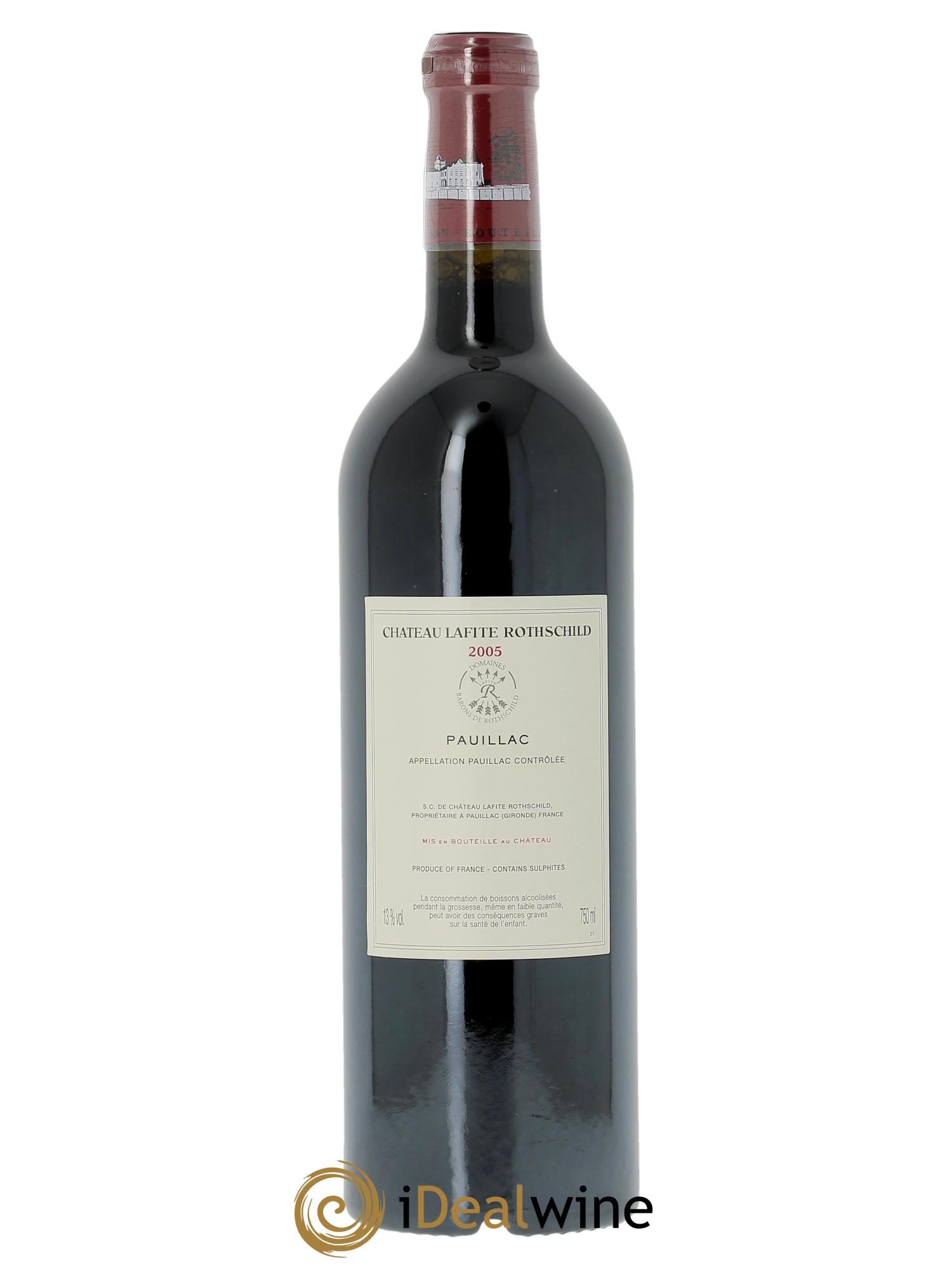 Château Lafite Rothschild 1er Grand Cru Classé (CBO à partir de 6 bts) 2005 - Lot de 1 bouteille - 1