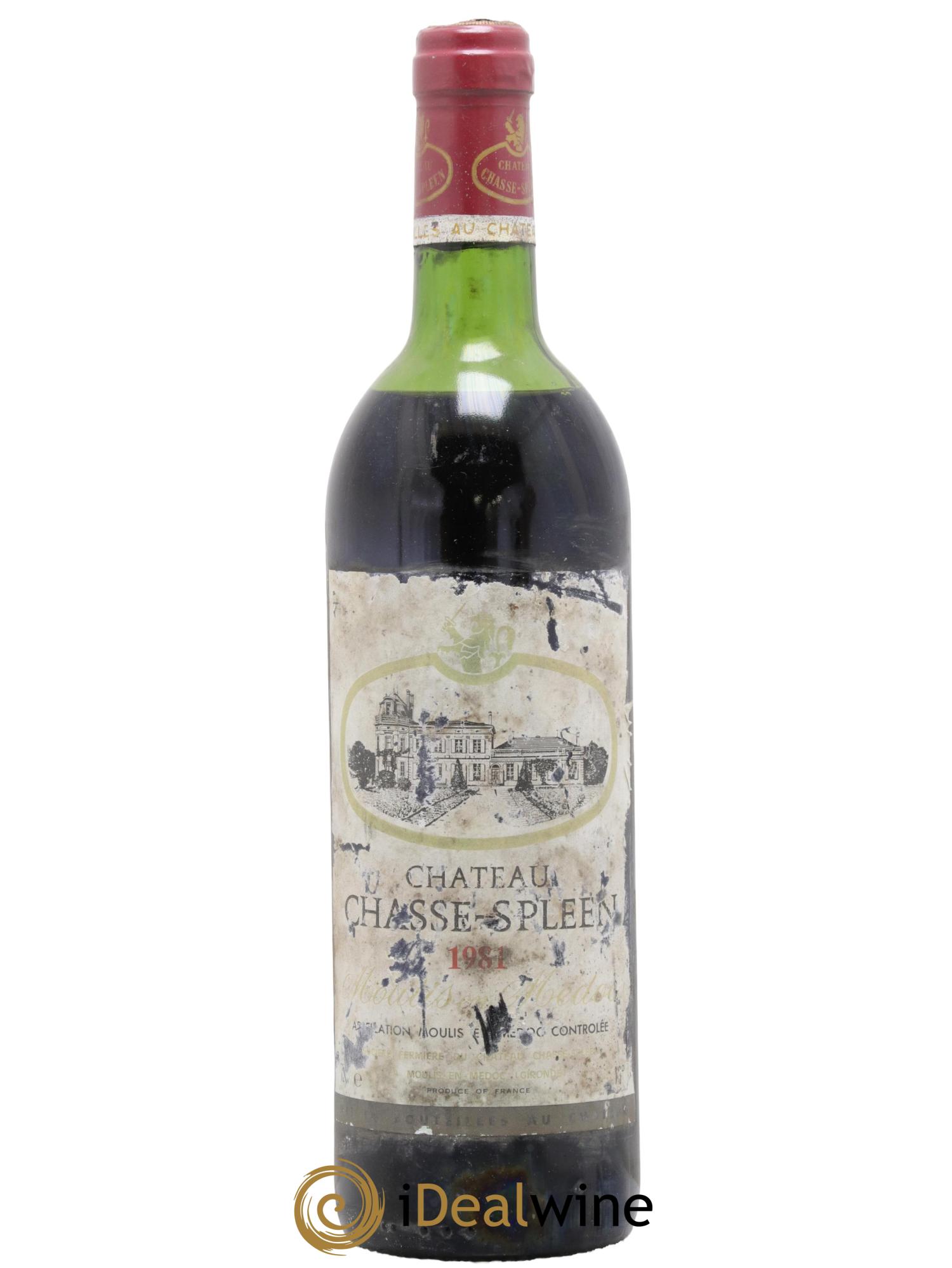 Château Chasse Spleen 1981 - Lot of 1 bottle - 0