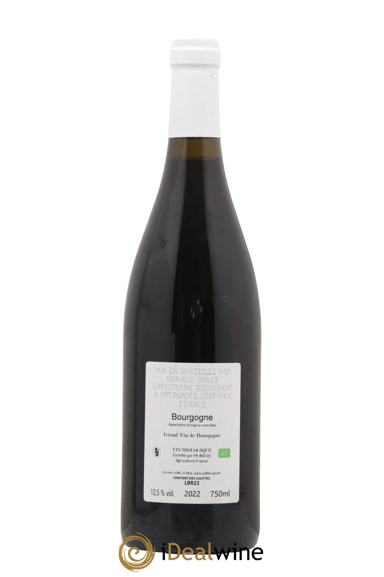 Bourgogne Les Riaux Renaud Boyer 2022 - Lot de 1 bouteille - 1