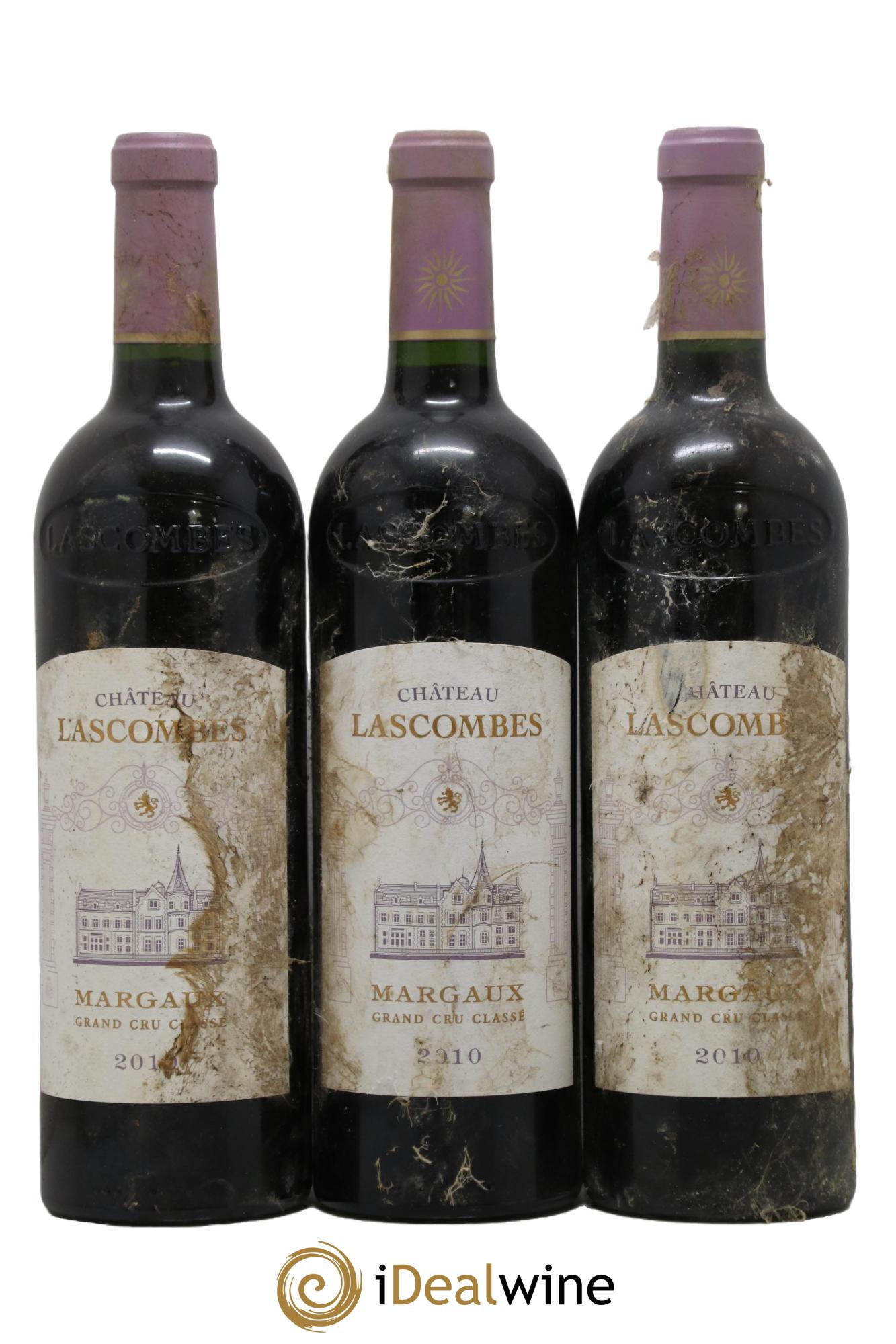 Château Lascombes 2ème Grand Cru Classé 2010 - Lot de 3 bouteilles - 0