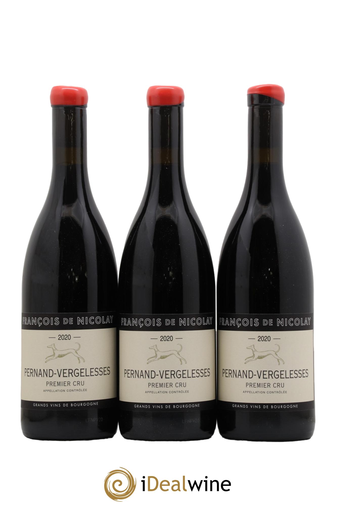 Pernand-Vergelesses 1er Cru Francois de Nicolay 2020 - Lot de 3 bouteilles - 0
