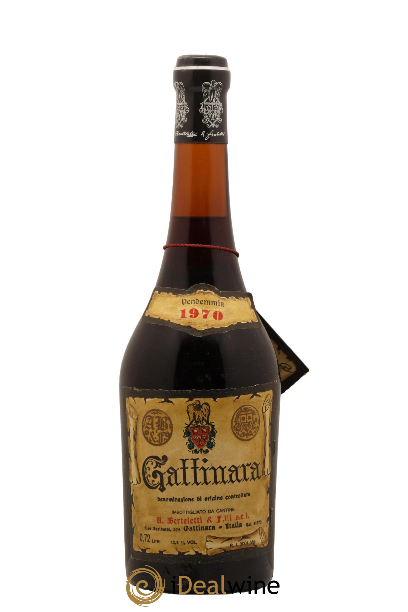 Gattinara DOCG Berteletti 1970 - Lot de 1 bouteille - 0