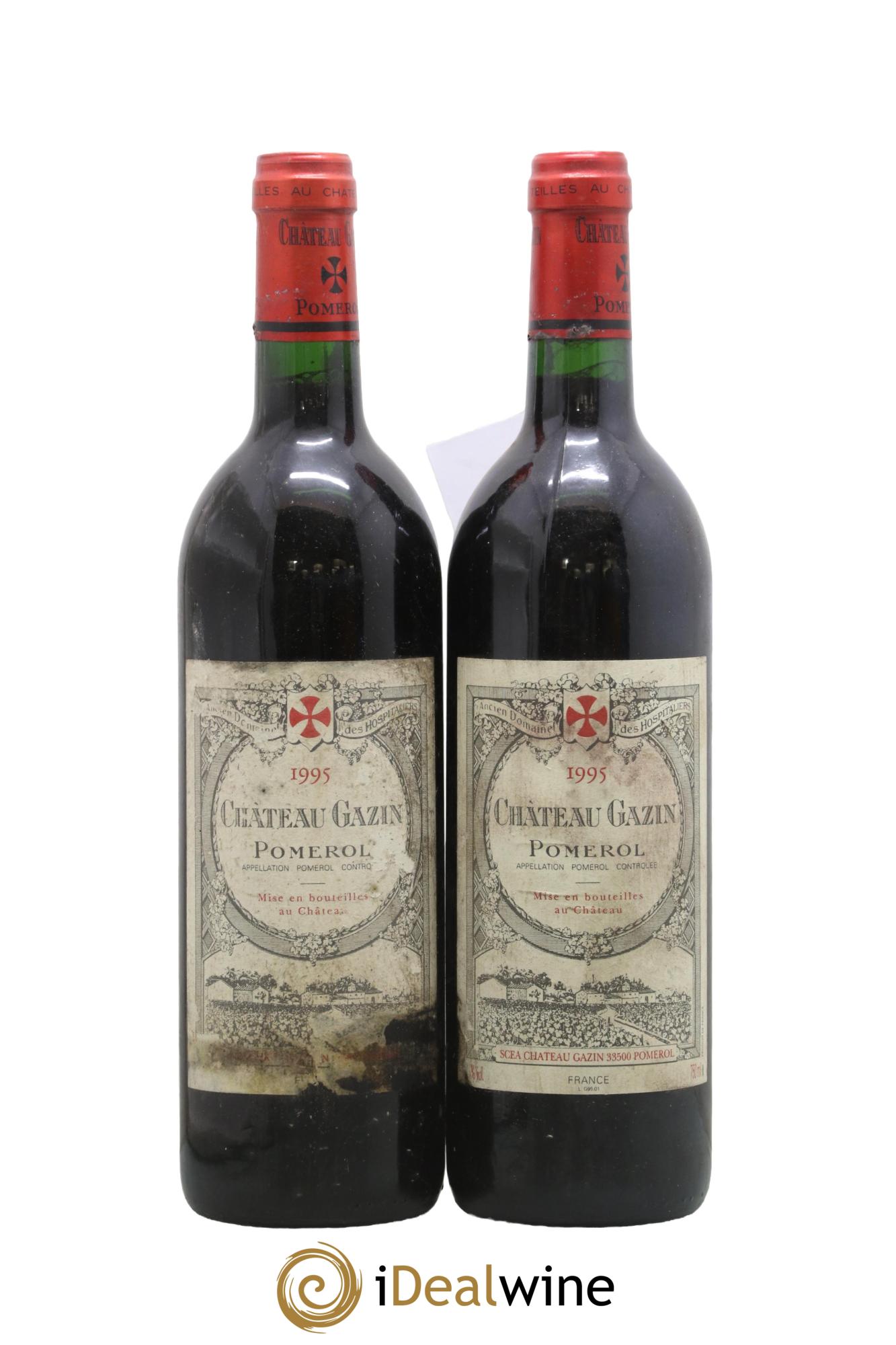 Château Gazin 1995 - Lotto di 2 bottiglie - 0