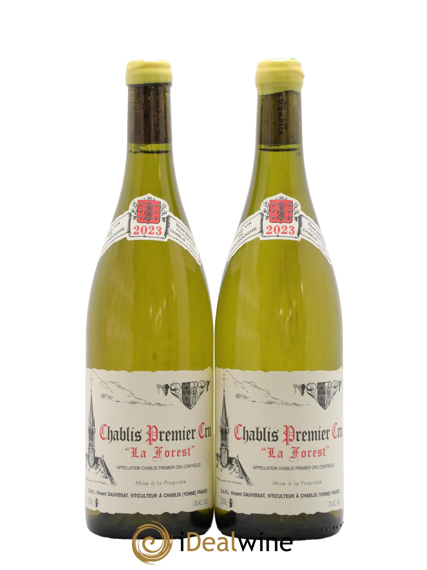 Chablis 1er Cru La Forest Vincent Dauvissat (Domaine) 2023 - Lot of 2 bottles - 0