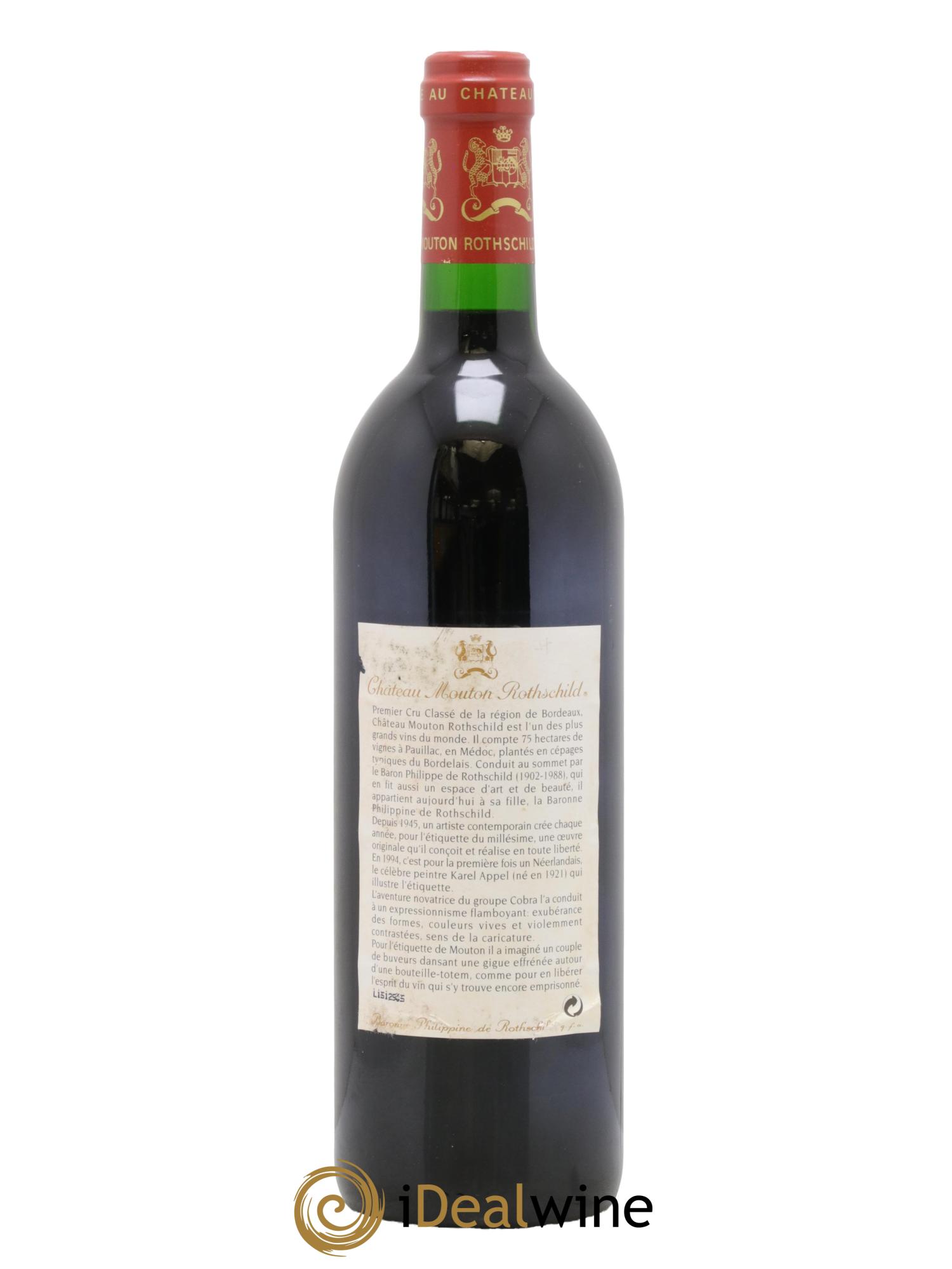 Château Mouton Rothschild 1er Grand Cru Classé 1994 - Lot of 1 bottle - 1