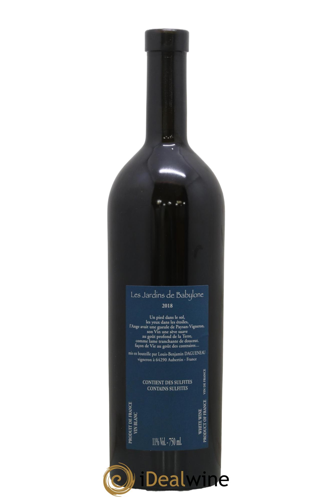 Vin de France (anciennement Jurançon) Jardins de Babylone Didier Dagueneau 2018 - Lotto di 1 bottiglia - 1