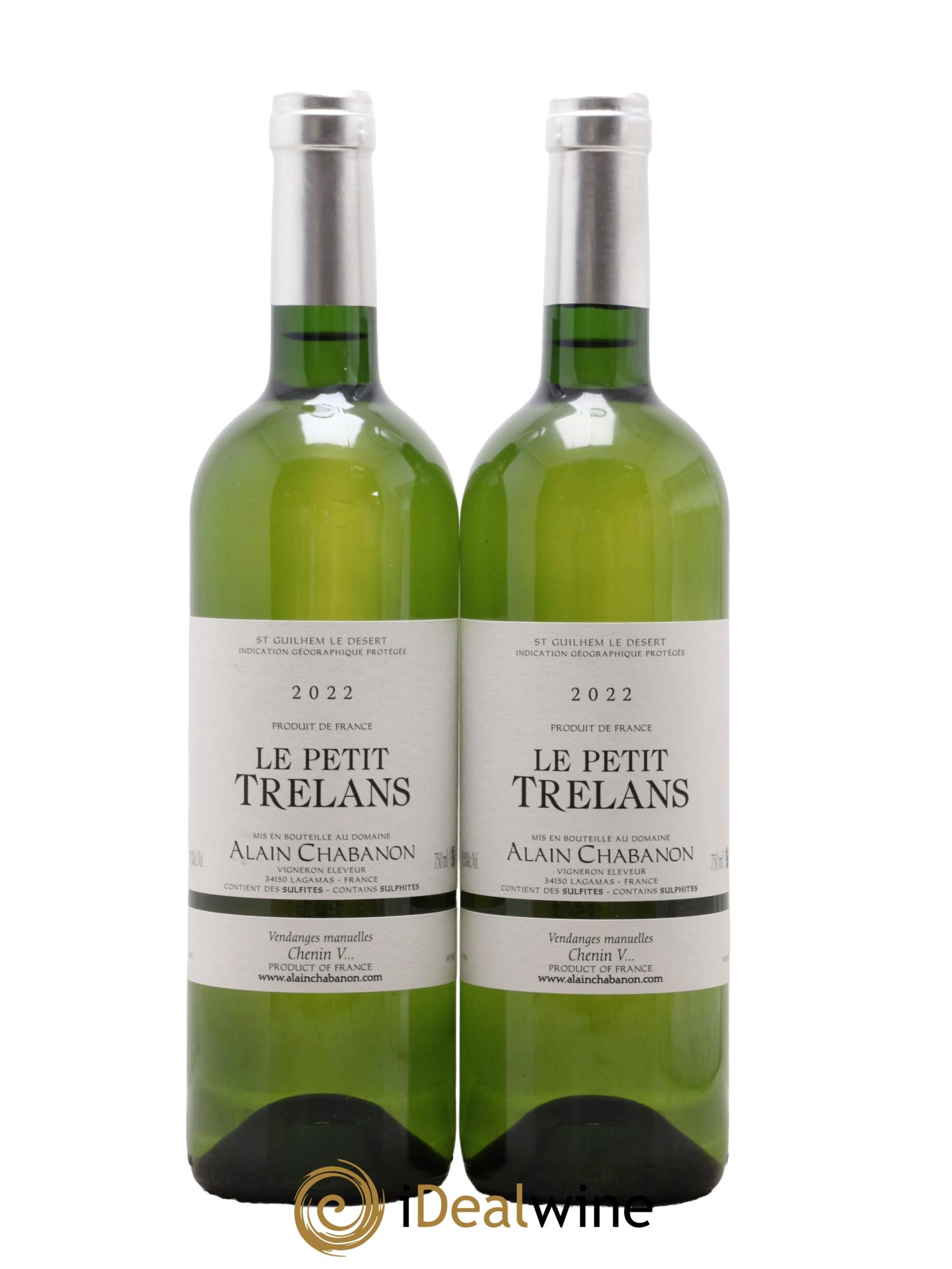 IGP Saint-Guilhem-le-Désert (anc. IGP Pays d'Oc) Alain Chabanon (Domaine) Petit Trelans 2022 - Lot of 2 bottles - 0