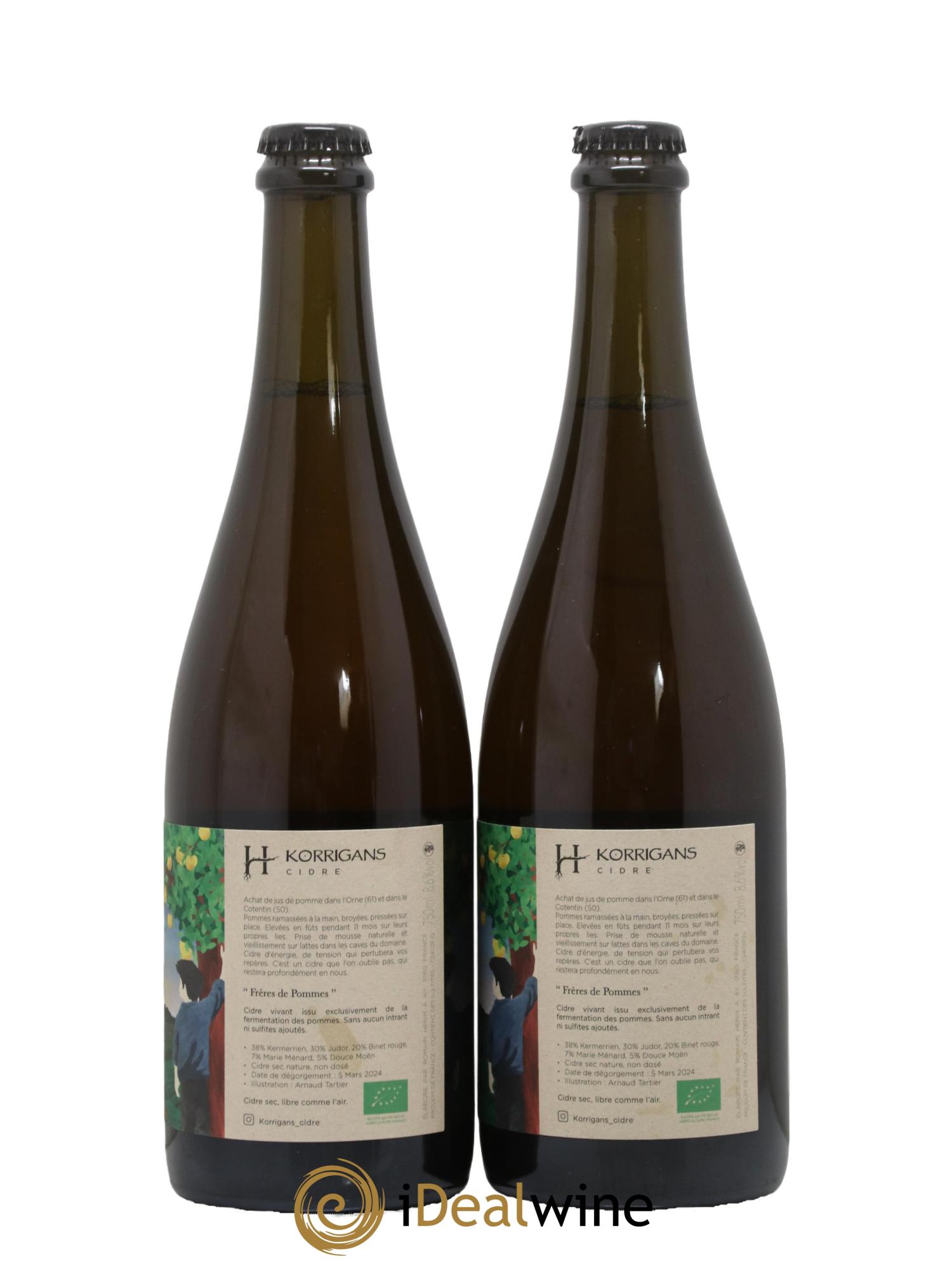 Cidre Korrigans (Romain Henin) Frères de Pommes - Lot of 2 bottles - 1