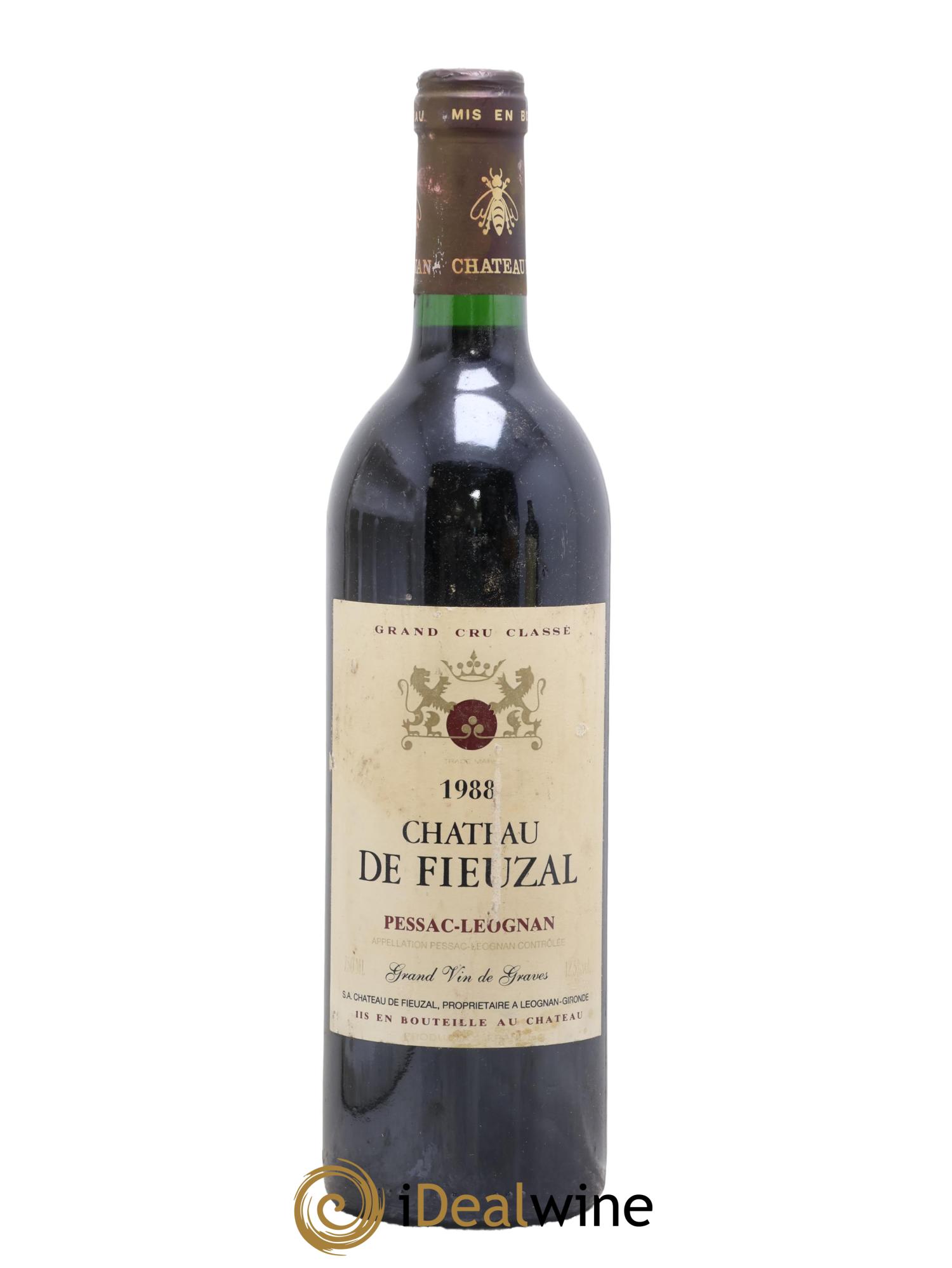 Château de Fieuzal Cru Classé de Graves 1988 - Lot of 1 bottle - 0