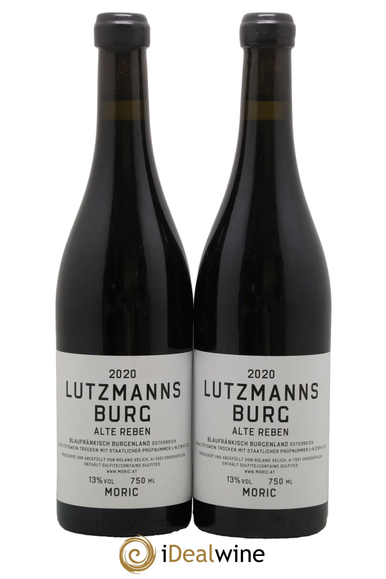 Burgenland Moric Lutzmanns Burg Alte Reben Blaufrankisch 2020 - Lot de 2 bouteilles - 0