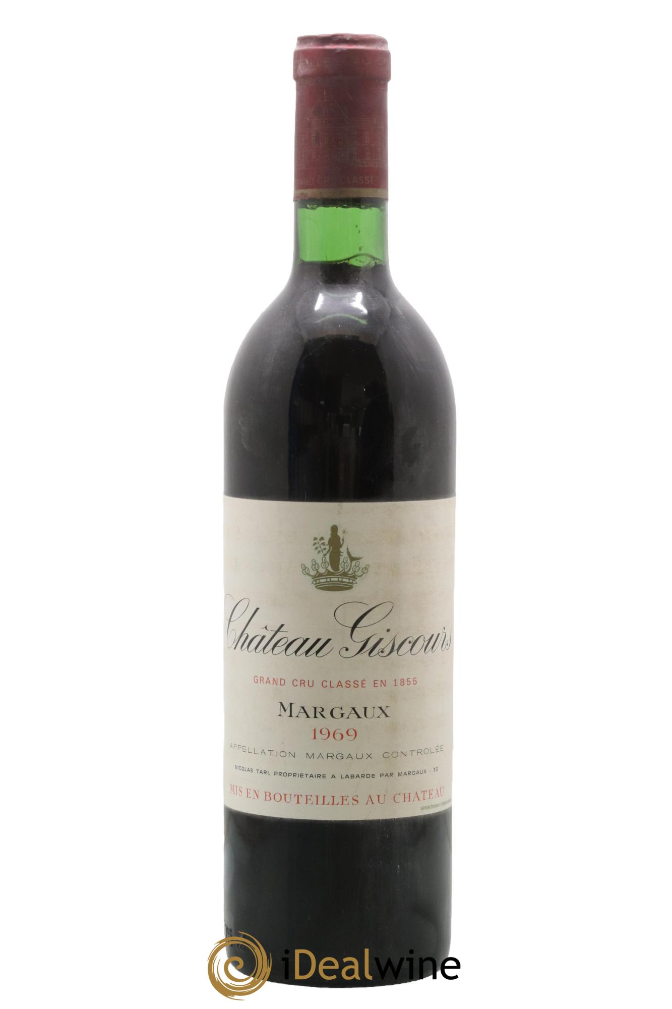 Château Giscours 3ème Grand Cru Classé 1969 - Lot de 1 bouteille - 0
