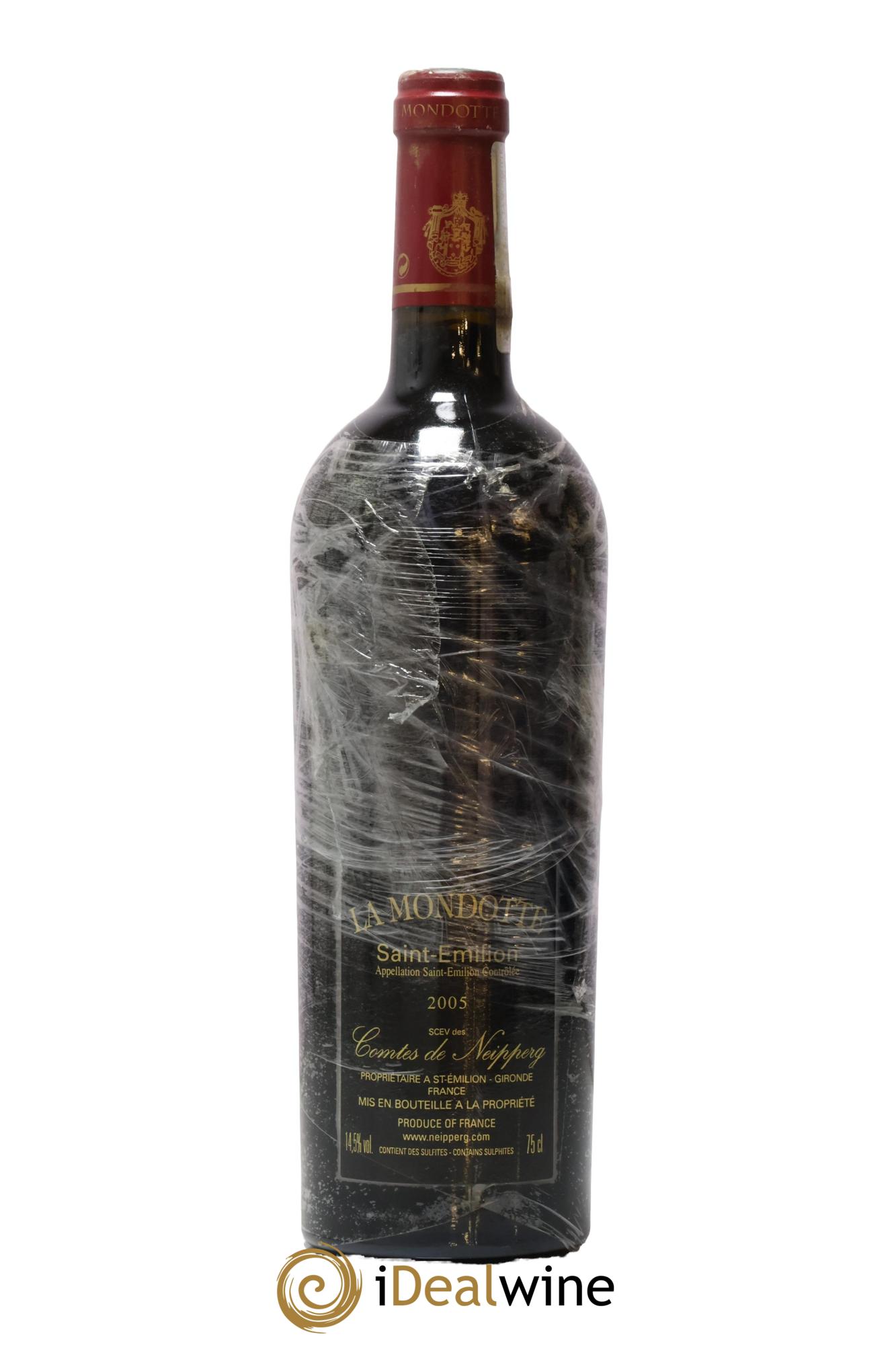 La Mondotte 1er Grand Cru Classé B depuis 2012 2005 - Lot de 1 bouteille - 1