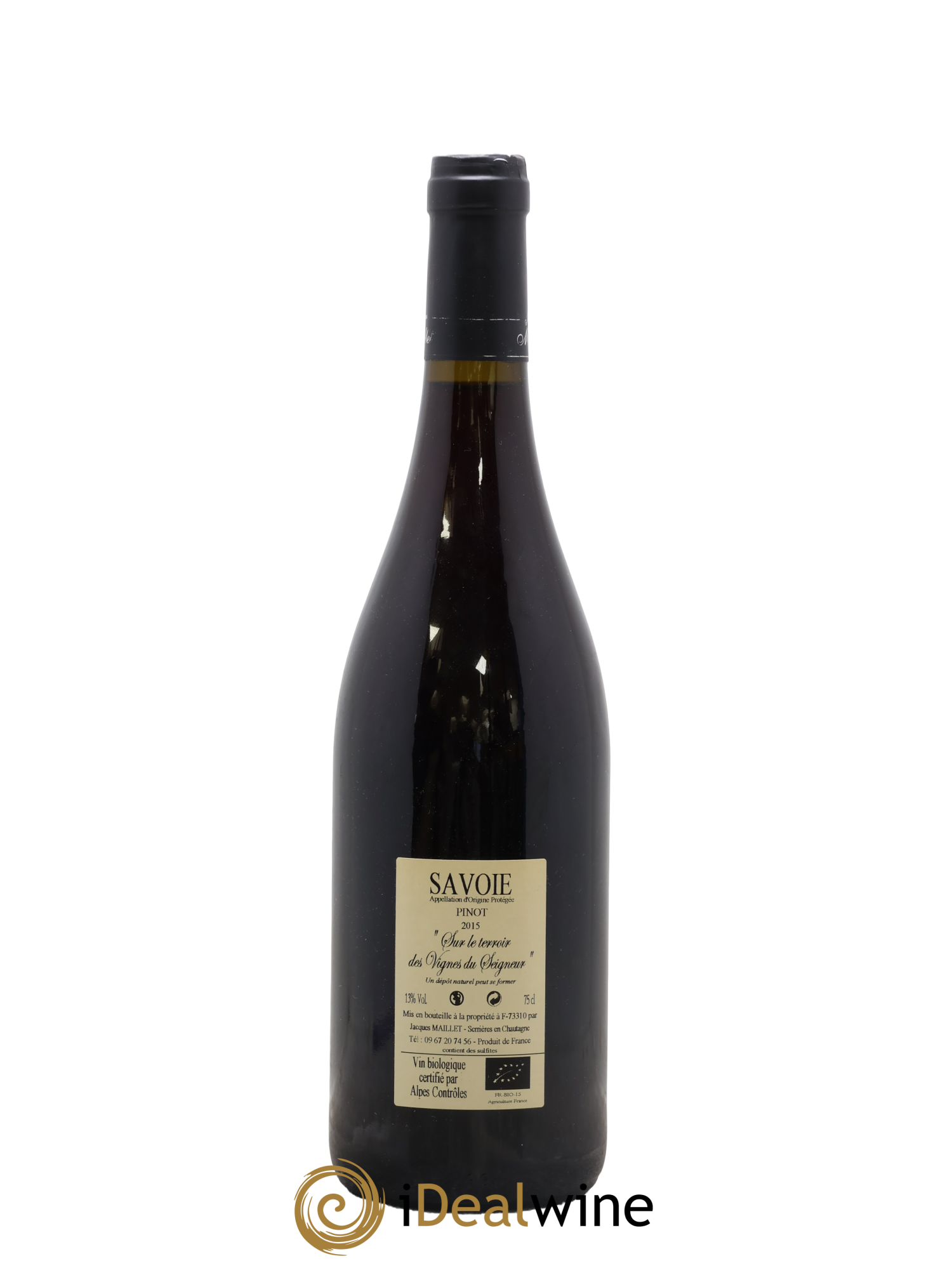 Vin de Savoie Chautagne Chautagne Pinot Noir Jacques Maillet 2015 - Posten von 1 Flasche - 1