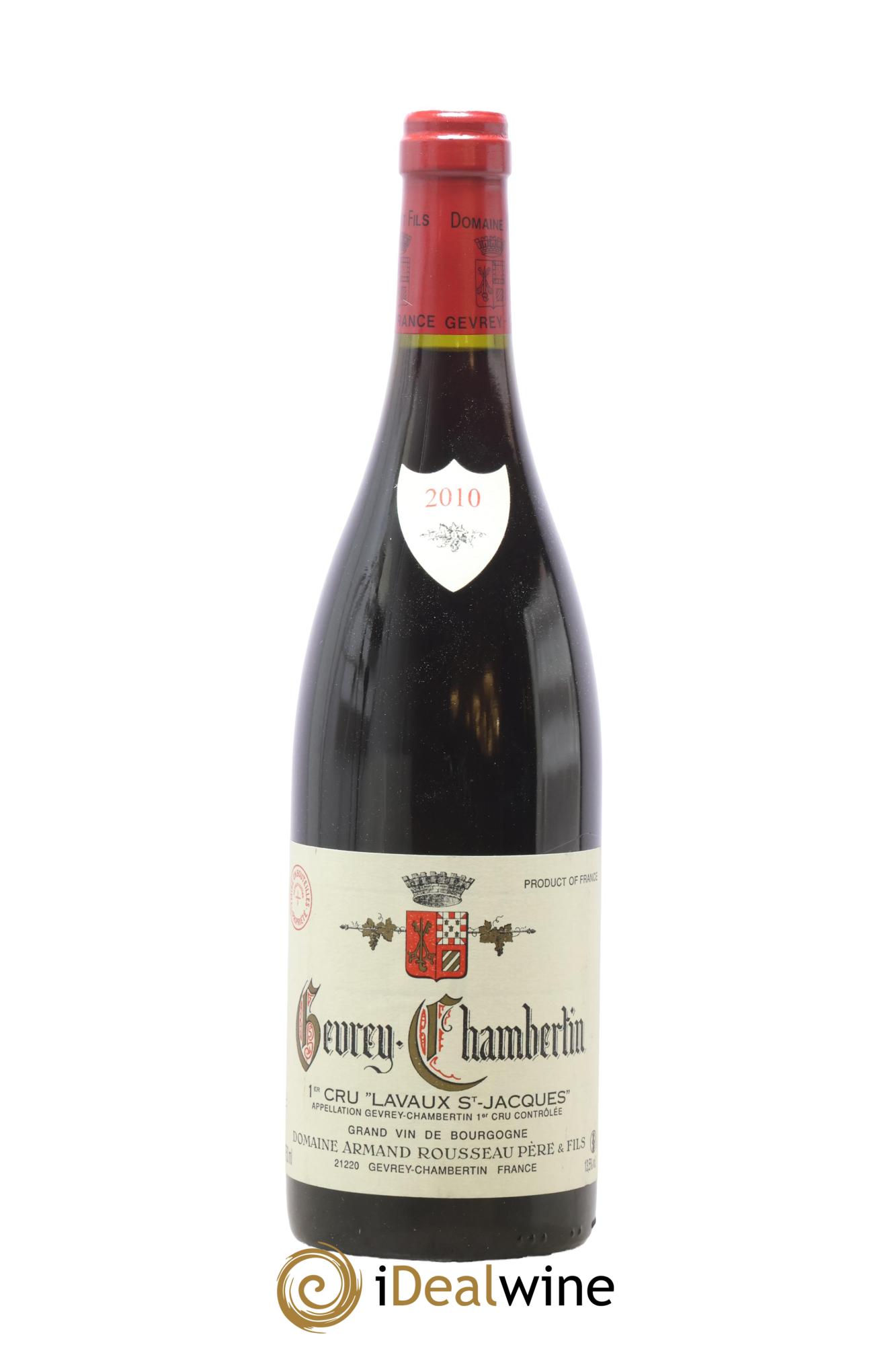 Gevrey-Chambertin 1er Cru Lavaux Saint Jacques Armand Rousseau (Domaine) 2010 - Posten von 1 Flasche - 0