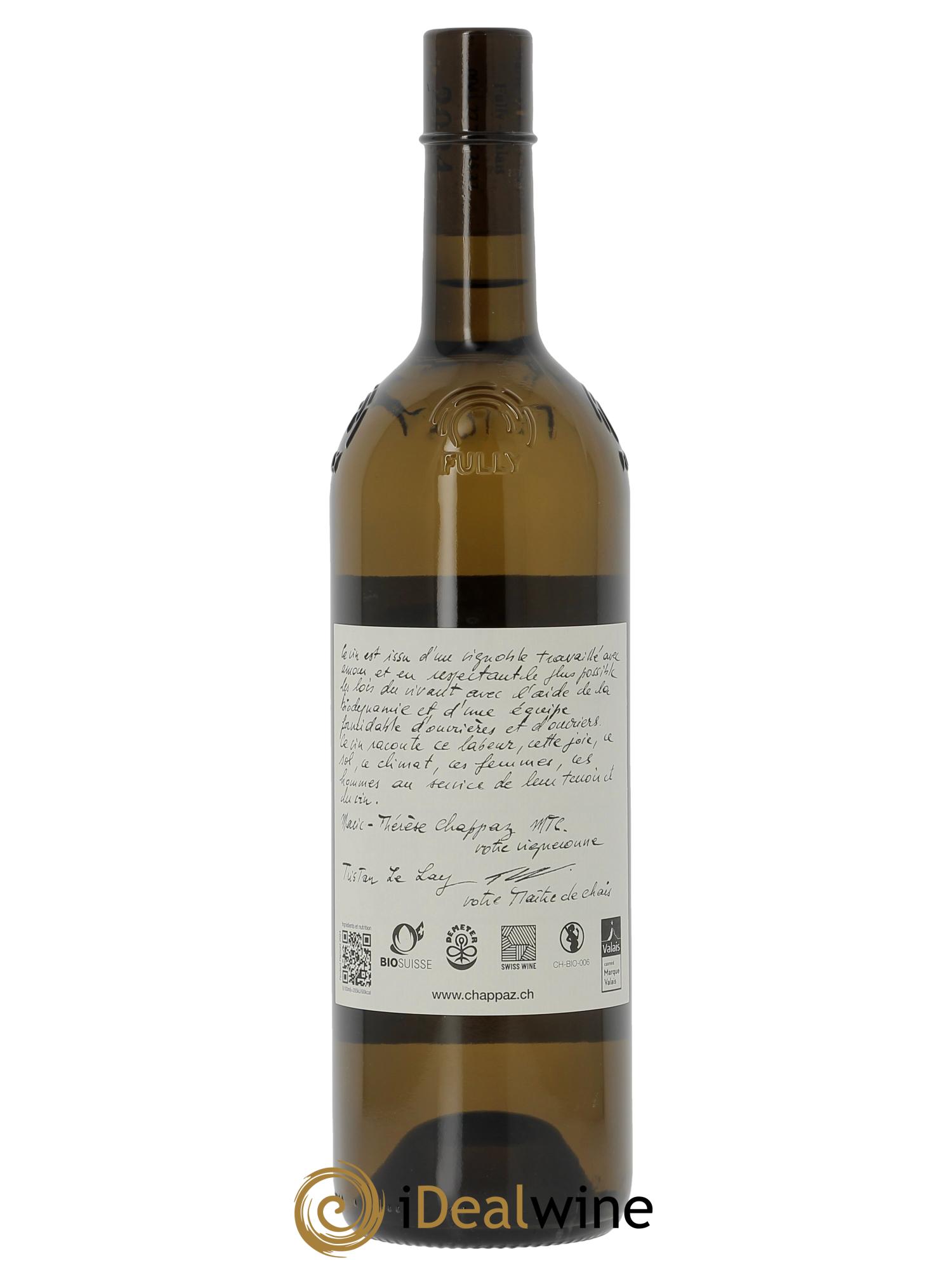 Valais Fendant Coteaux de Plamont Marie-Thérèse Chappaz - Domaine Des Claives 2024 - Lot de 1 bouteille - 1