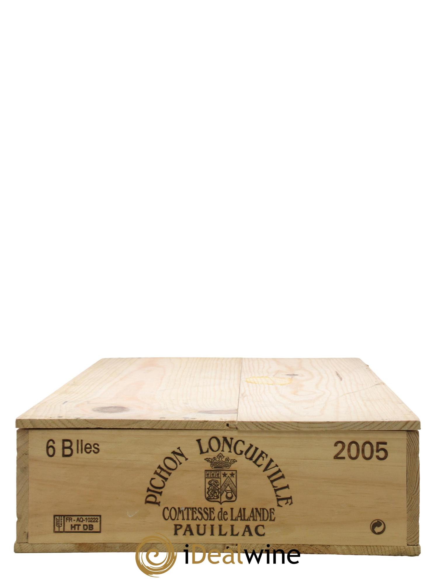 Château Pichon Longueville Comtesse de Lalande 2ème Grand Cru Classé 2005 - Lot of 6 bottles - 5