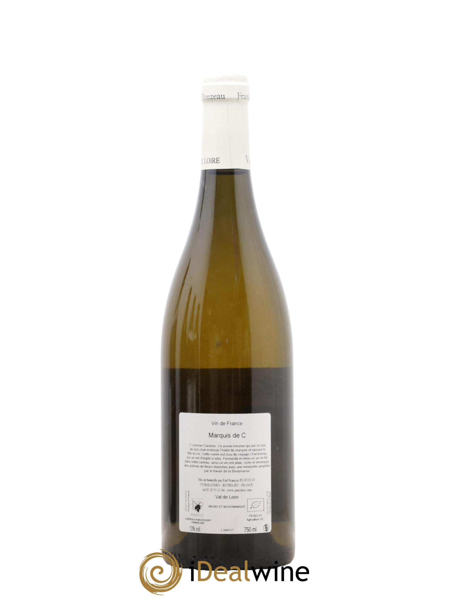 Vin de France Marquis de C François Plouzeau 2017 - Lot de 1 bouteille - 1