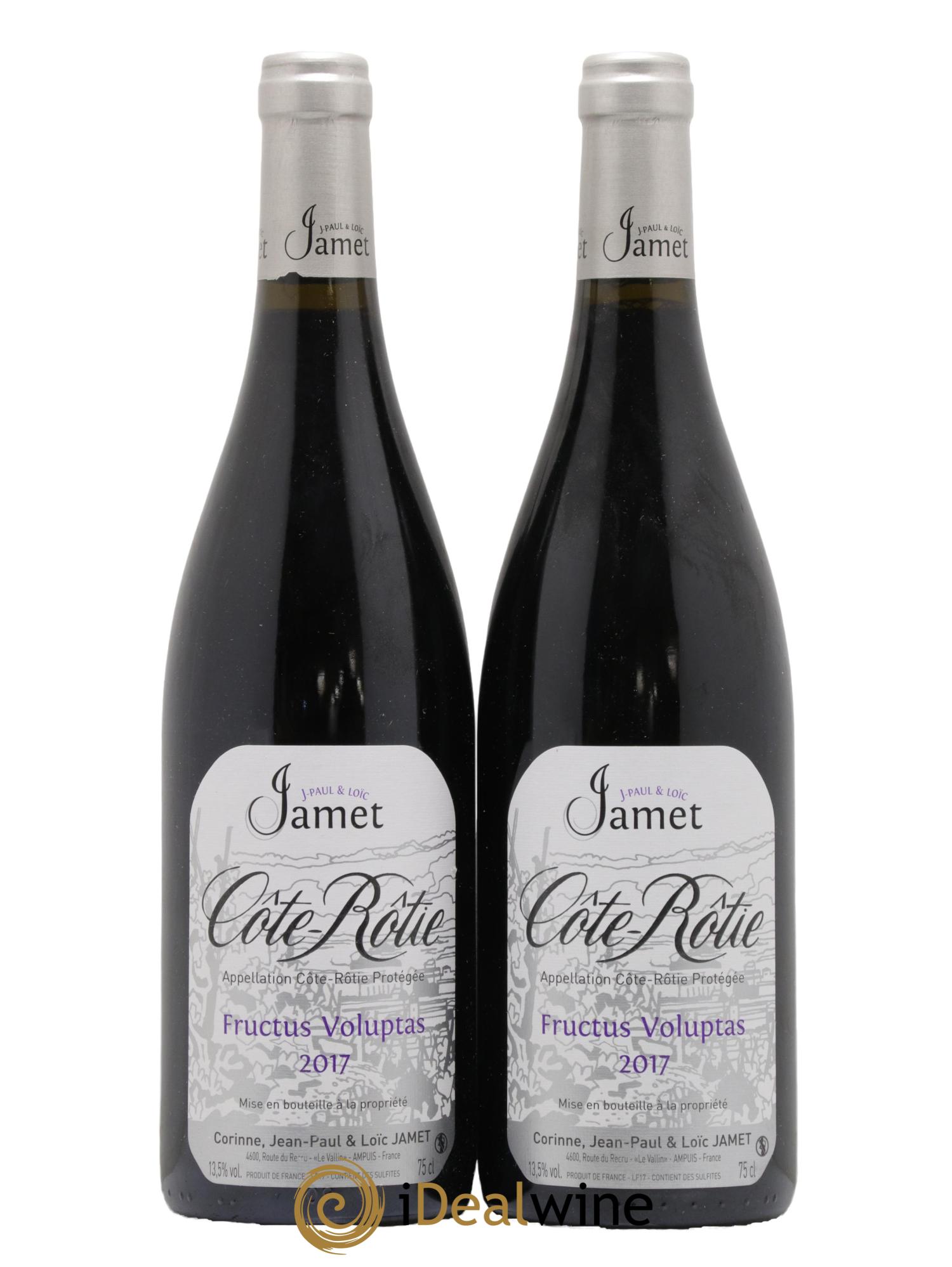 Côte-Rôtie Fructus Voluptas Jamet (Domaine) 2017 - Lot de 2 bouteilles - 0