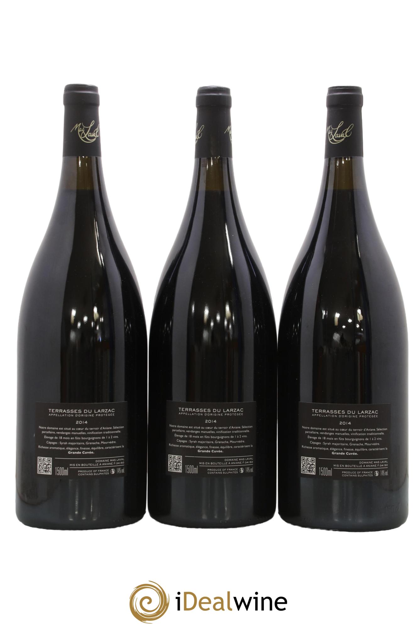 IGP Pays de l'Hérault Mas Laval Grande Cuvée Joël Laval 2014 - Lot of 3 magnums - 1