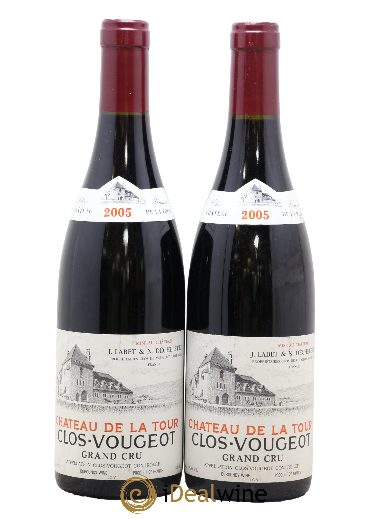 Clos de Vougeot Grand Cru Château de La Tour 2005 - Posten von 2 Flaschen - 0