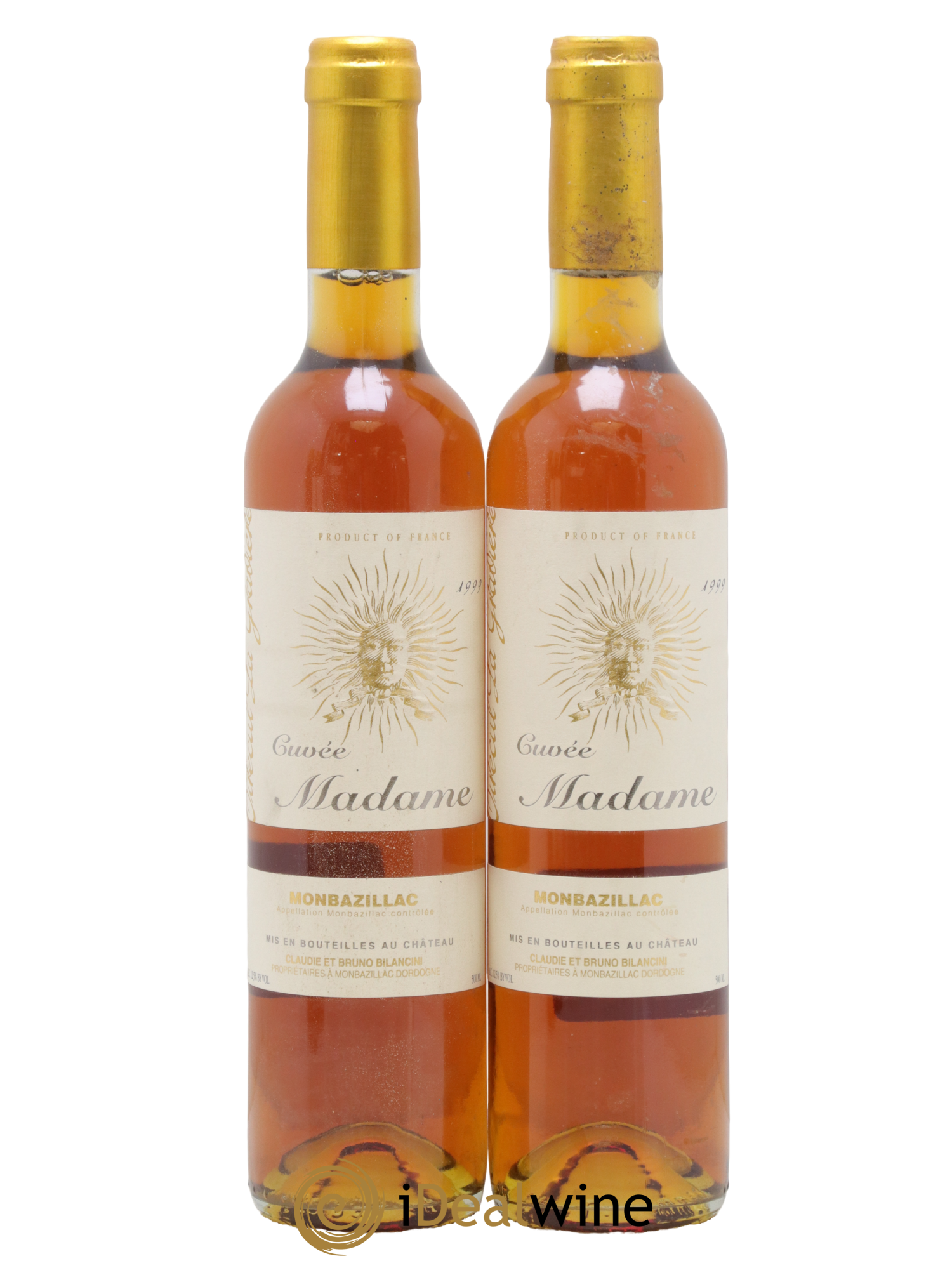 Monbazillac Château Tirecul La Gravière Cuvée Madame Bruno et Claudie Bilancini 1999 - Lot of 2 500ml formats - 0