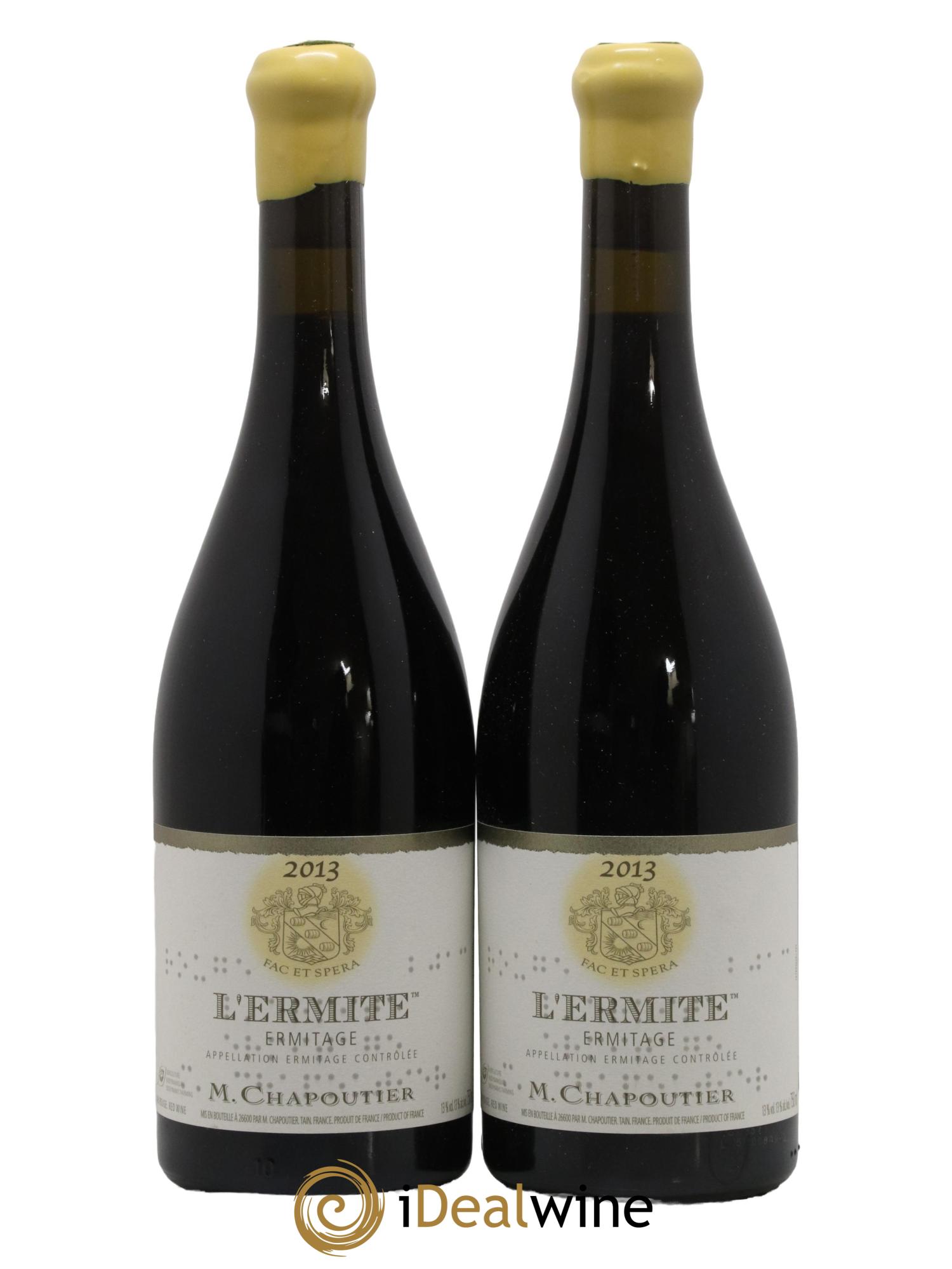Hermitage Ermitage l'Ermite Chapoutier 2013 - Lot de 2 bouteilles - 0
