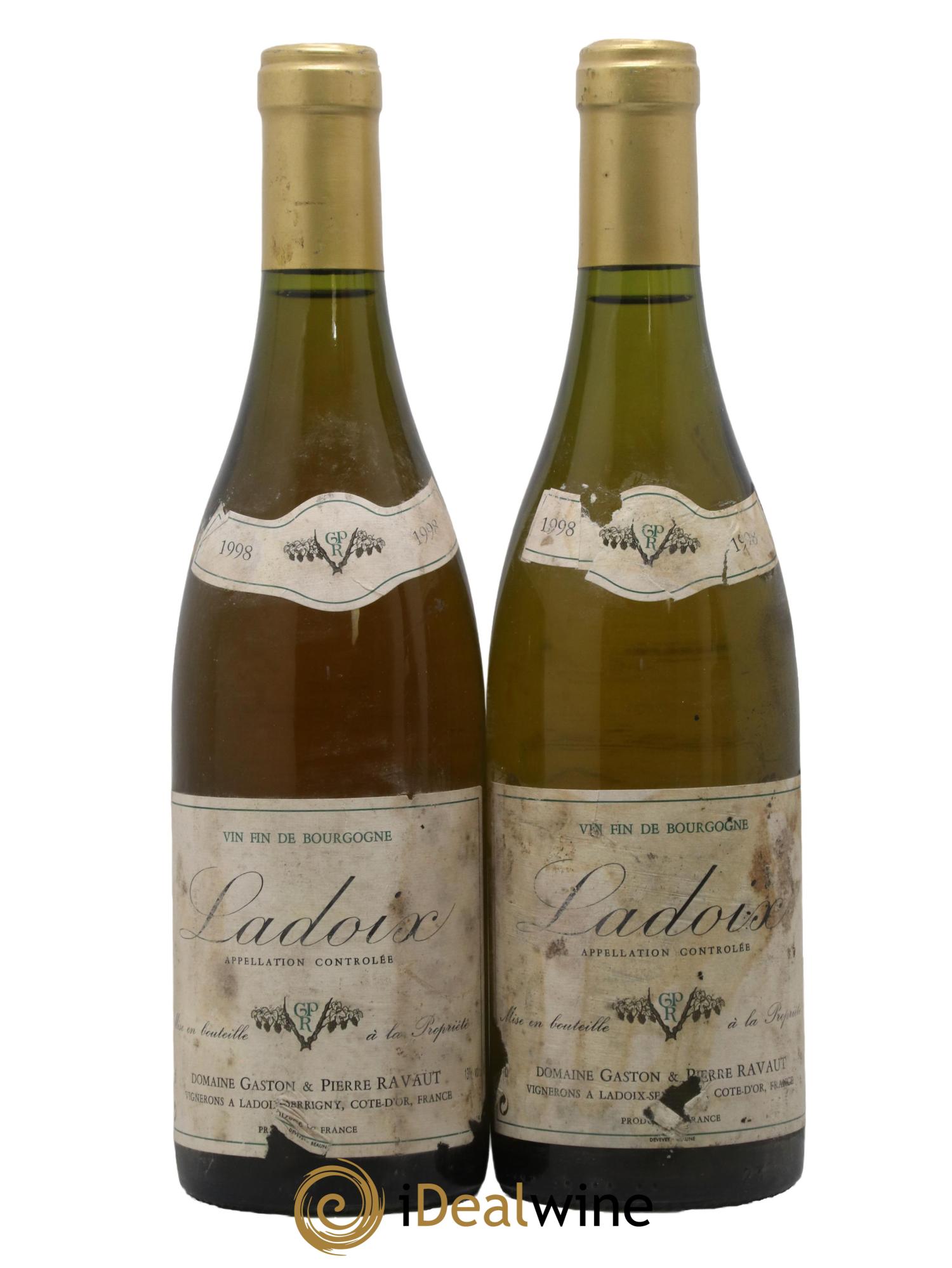 Ladoix Domaine Gaston et Pierre Ravaut 1998 - Lot de 2 bouteilles - 0
