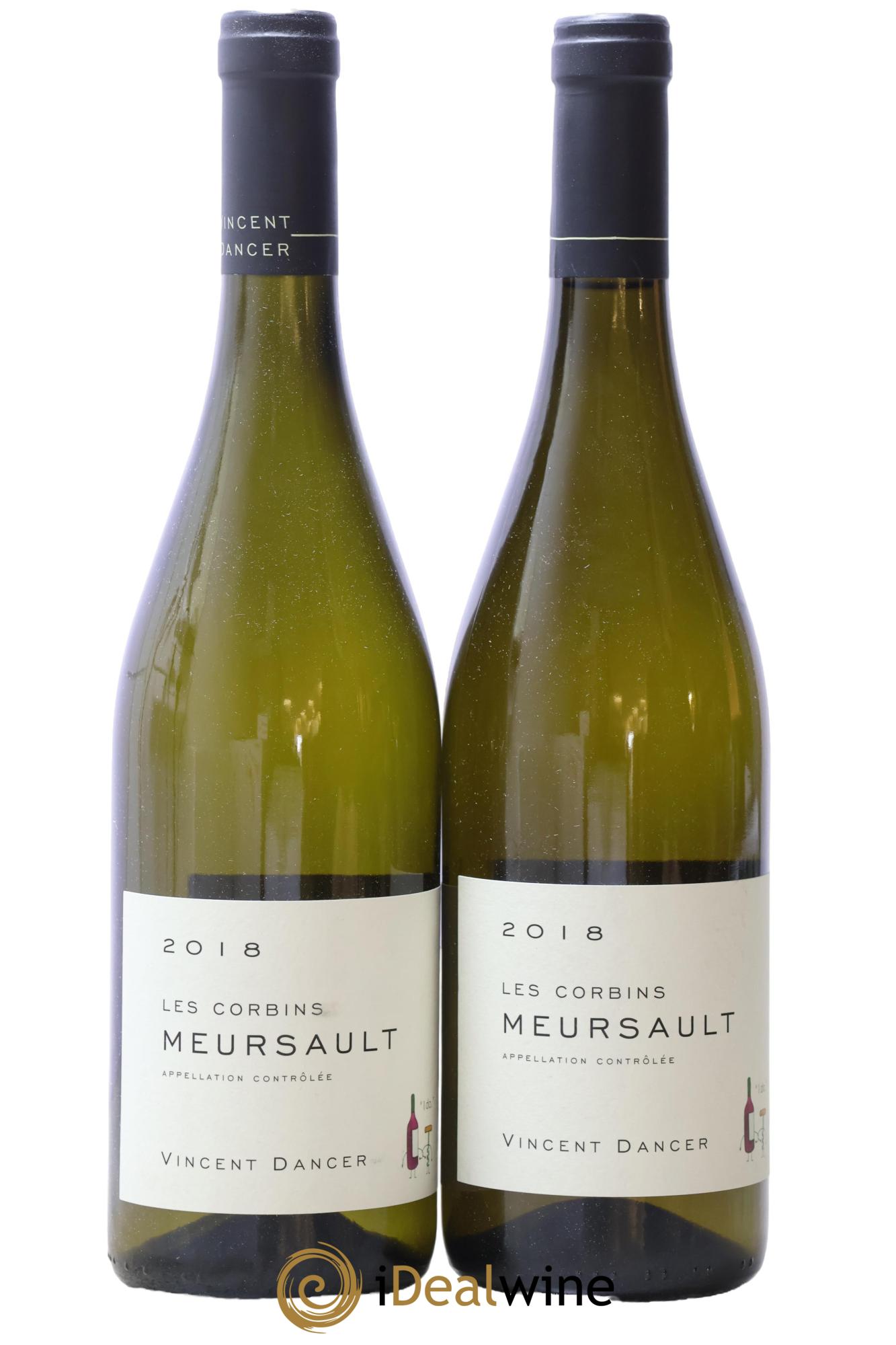 Meursault Les Corbins Vincent Dancer 2018 - Lot de 2 bouteilles - 0