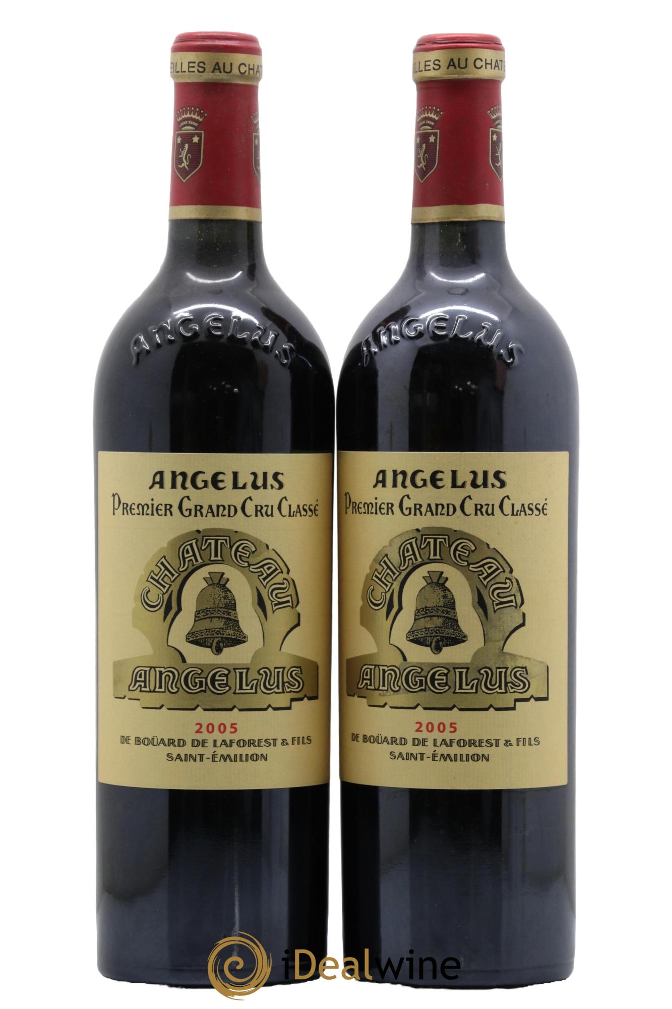 Château Angélus 1er Grand Cru Classé A 2005 - Lot de 2 bouteilles - 0