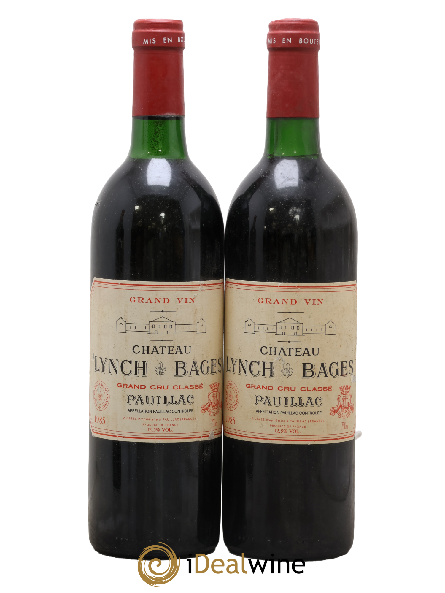 Château Lynch Bages 5ème Grand Cru Classé 1985 - Lot de 2 bouteilles - 0