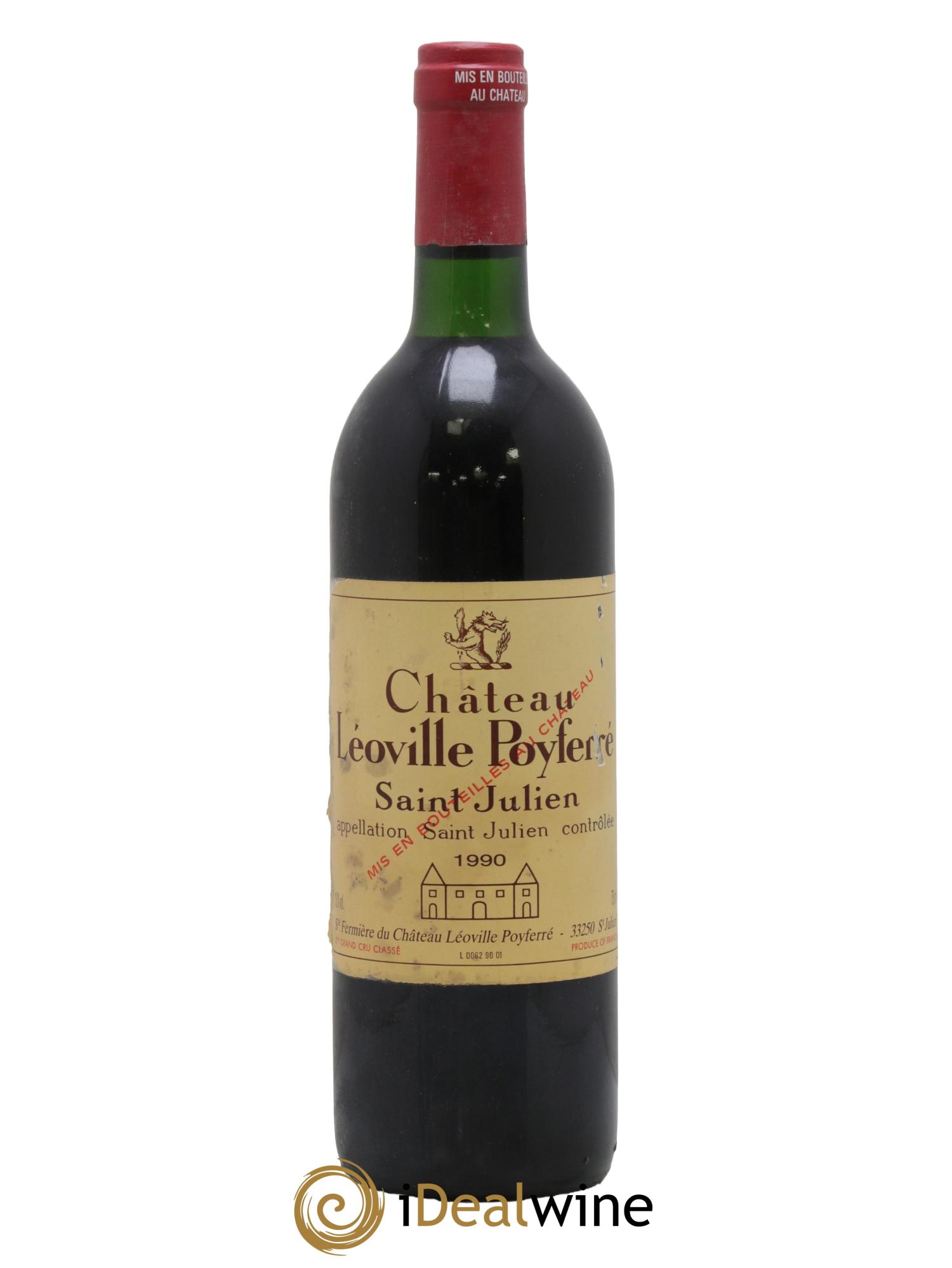 Château Léoville Poyferré 2ème Grand Cru Classé 1990 - Lot de 1 bouteille - 0
