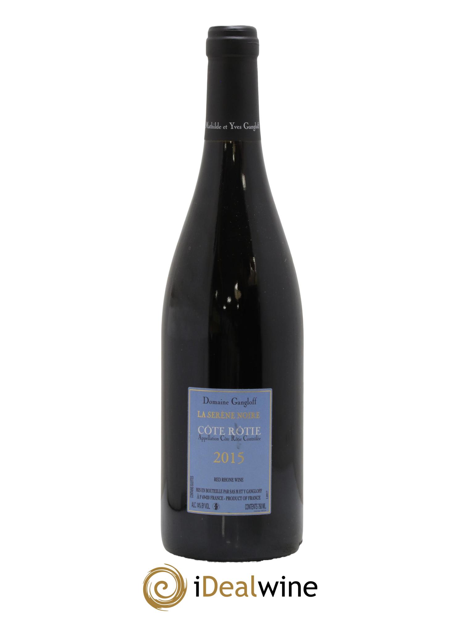 Côte-Rôtie La Sereine Noire Gangloff (Domaine) 2015 - Lot of 1 bottle - 1