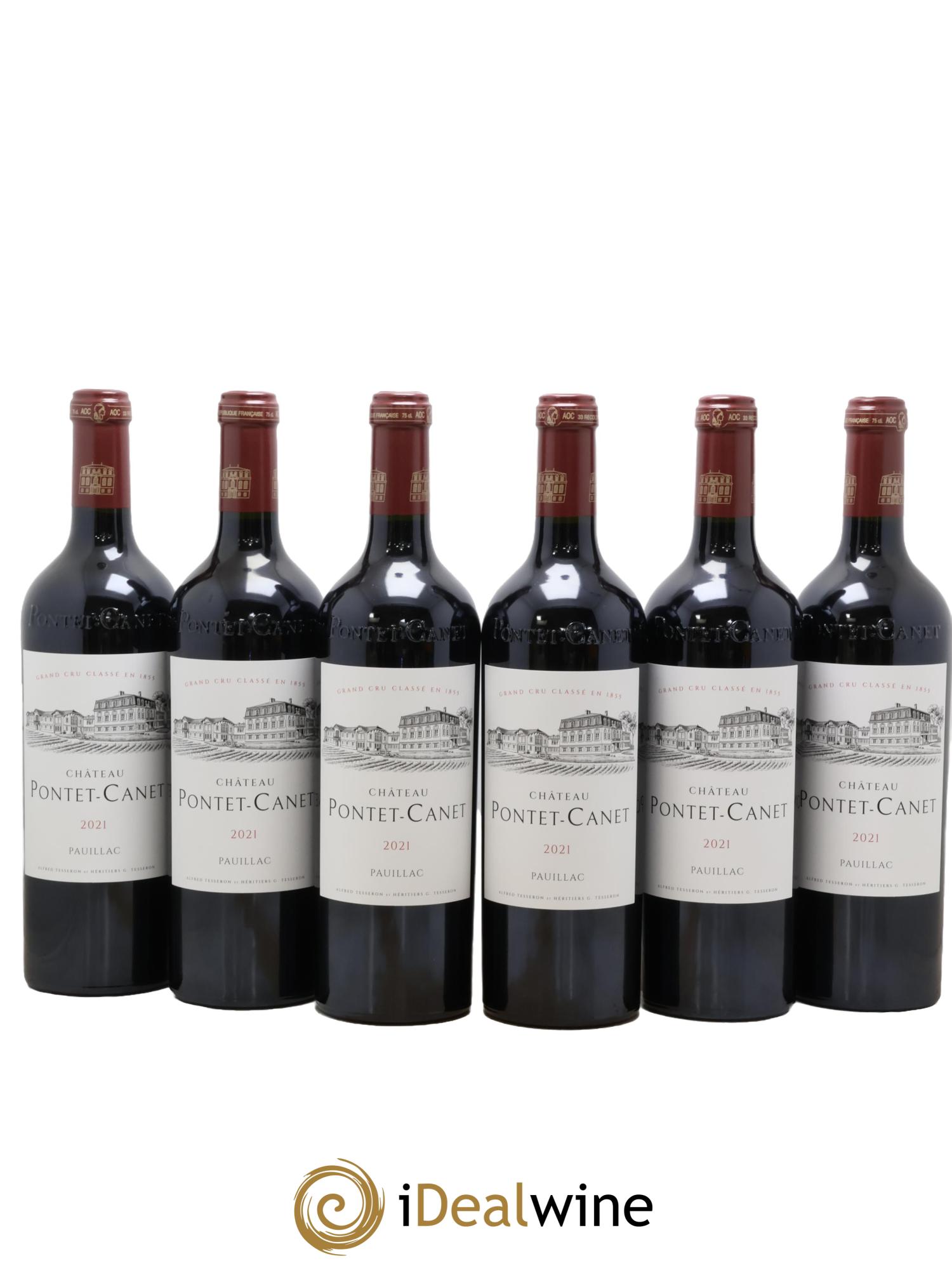 Château Pontet Canet 5ème Grand Cru Classé  2021 - Lotto di 6 bottiglie - 0