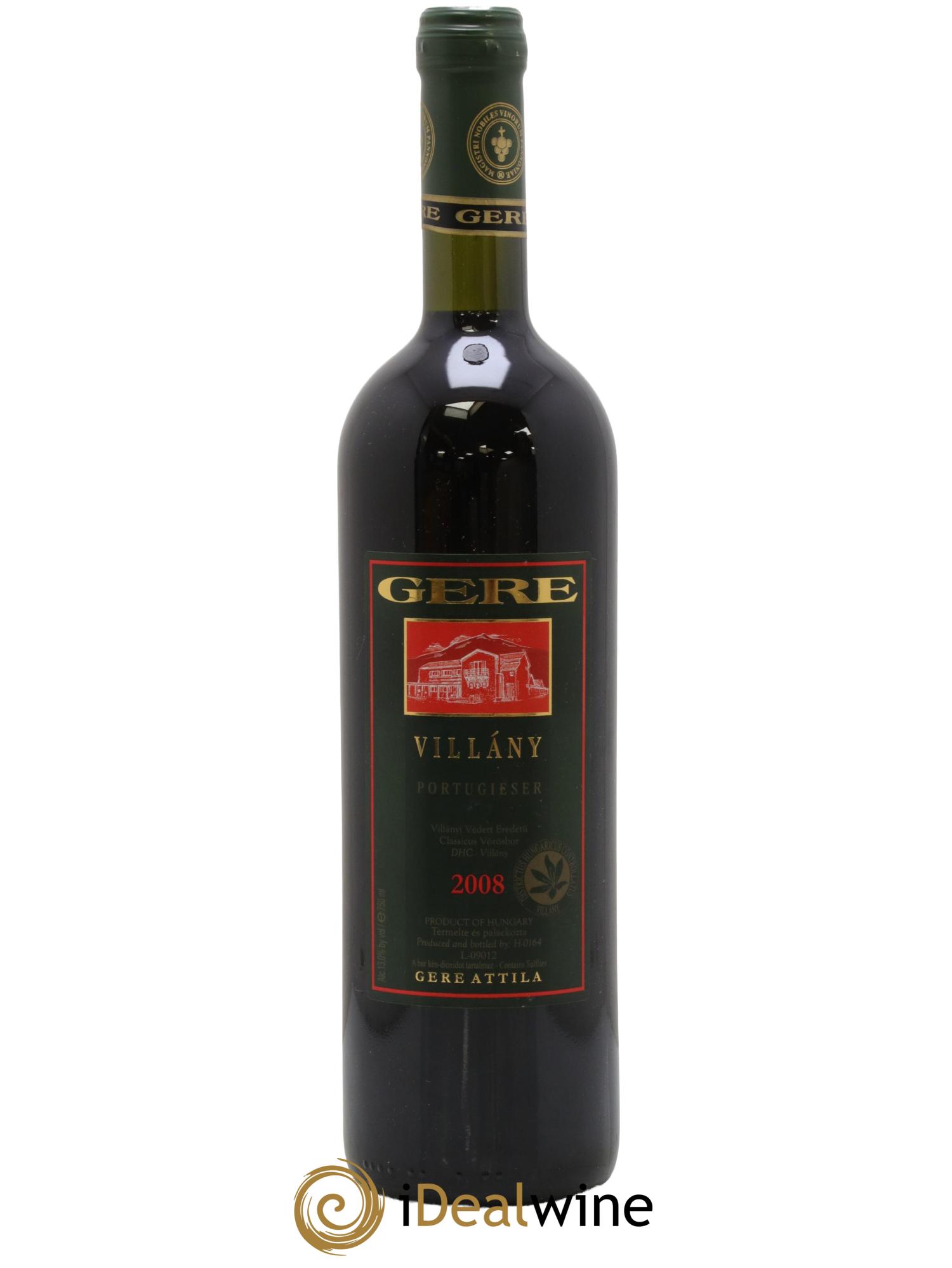 Villaniy-Siklos Villàny Gere Attila 2008 - Lot de 1 bouteille - 0