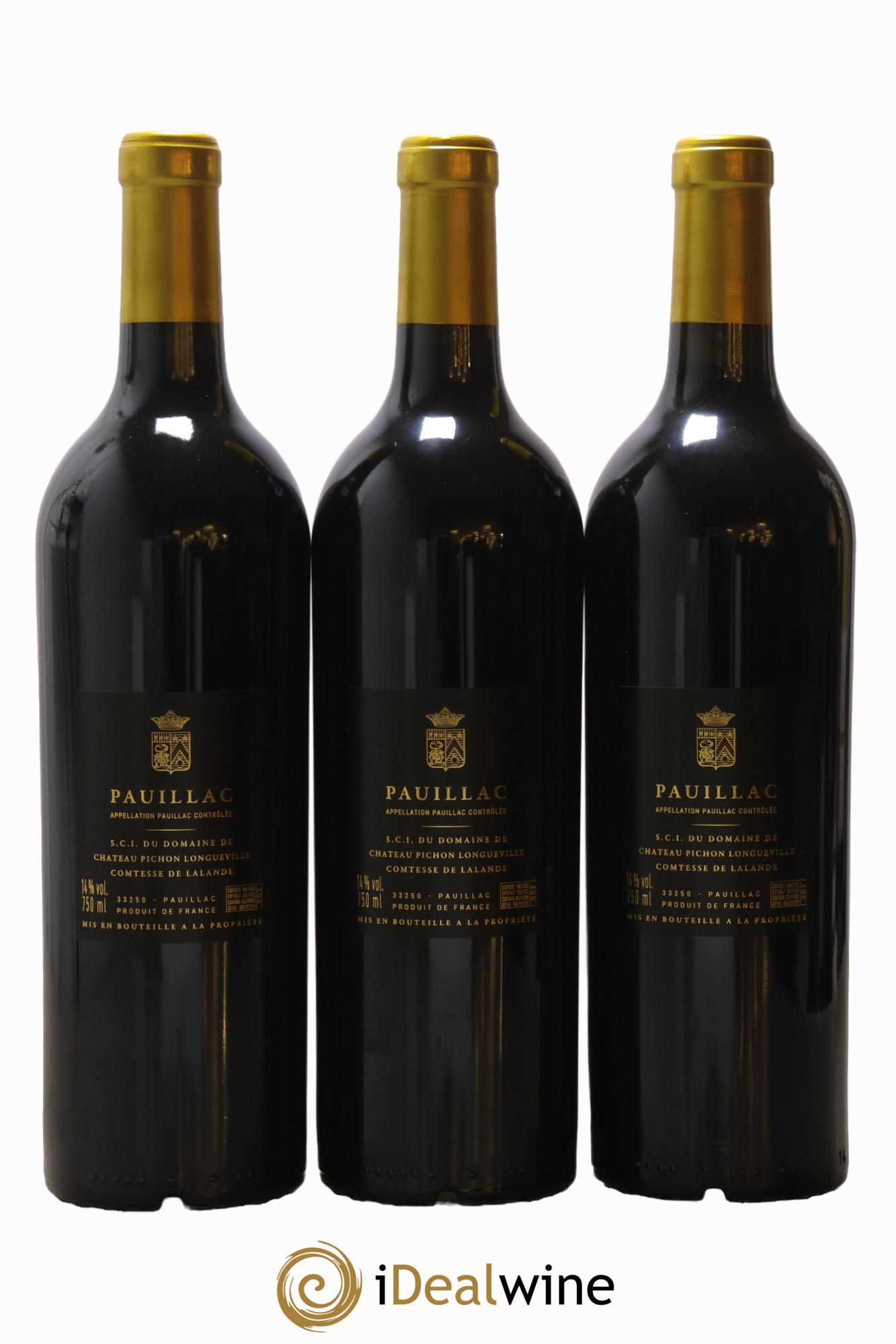 Château Pichon Longueville Comtesse de Lalande 2ème Grand Cru Classé 2020 - Lot de 3 bouteilles - 1