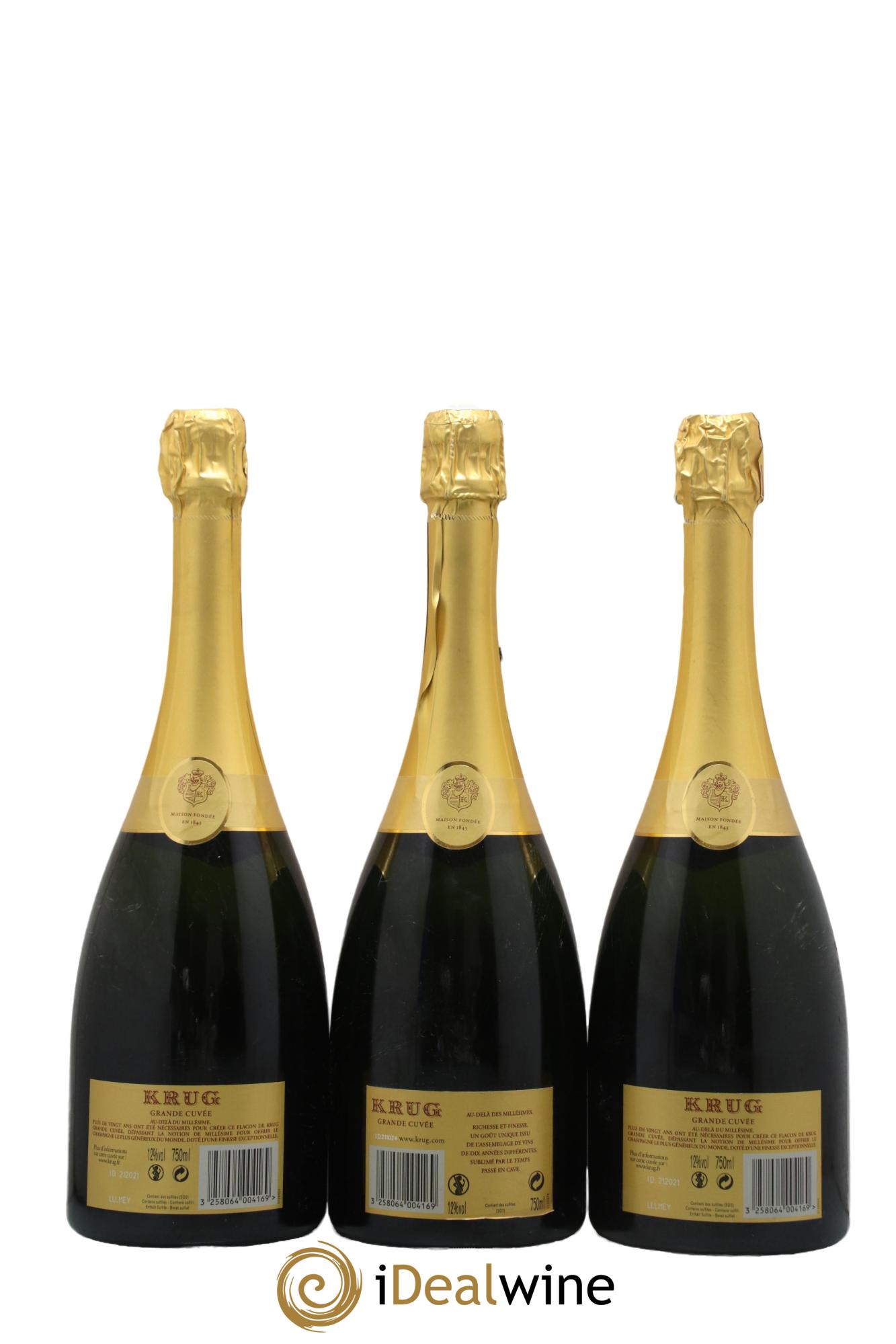 Grande Cuvée Brut Krug - Lot de 3 bouteilles - 1