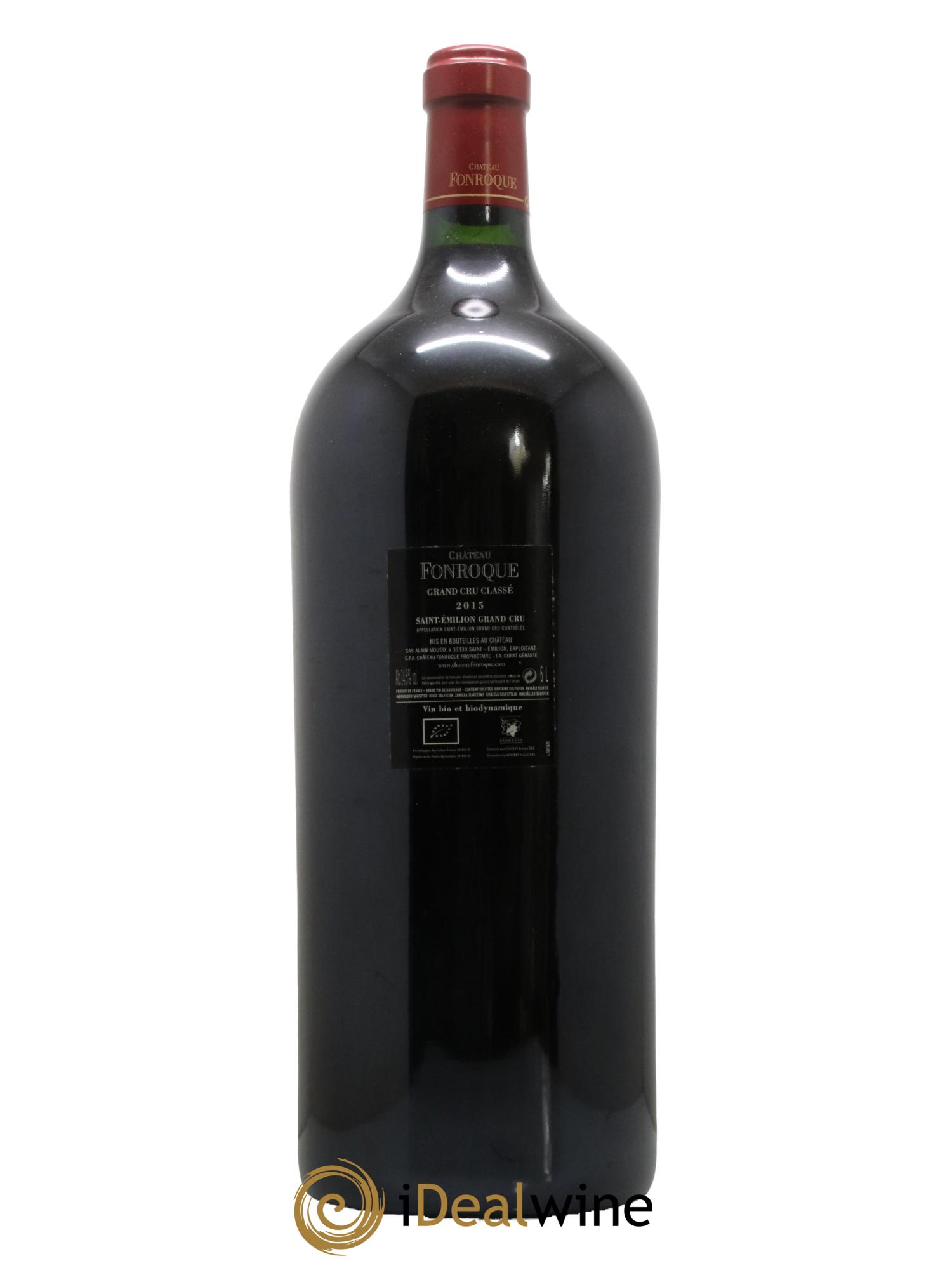 Château Fonroque Grand Cru Classé 2015 - Lot de 1 impériale - 1